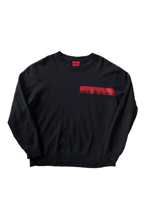HUGO Logo Crewneck Black