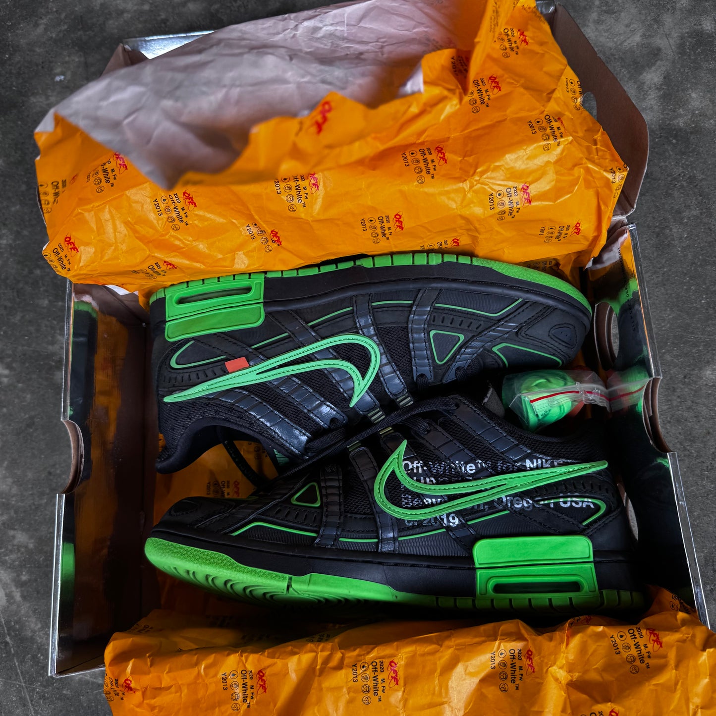 Nike Air Rubber Dunk Off-White Green