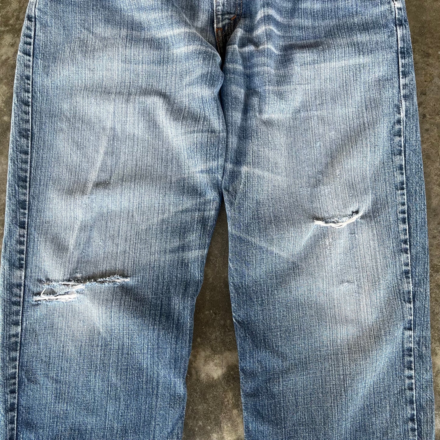 Vintage Baggy Levis 550 Distressed Denim Jeans