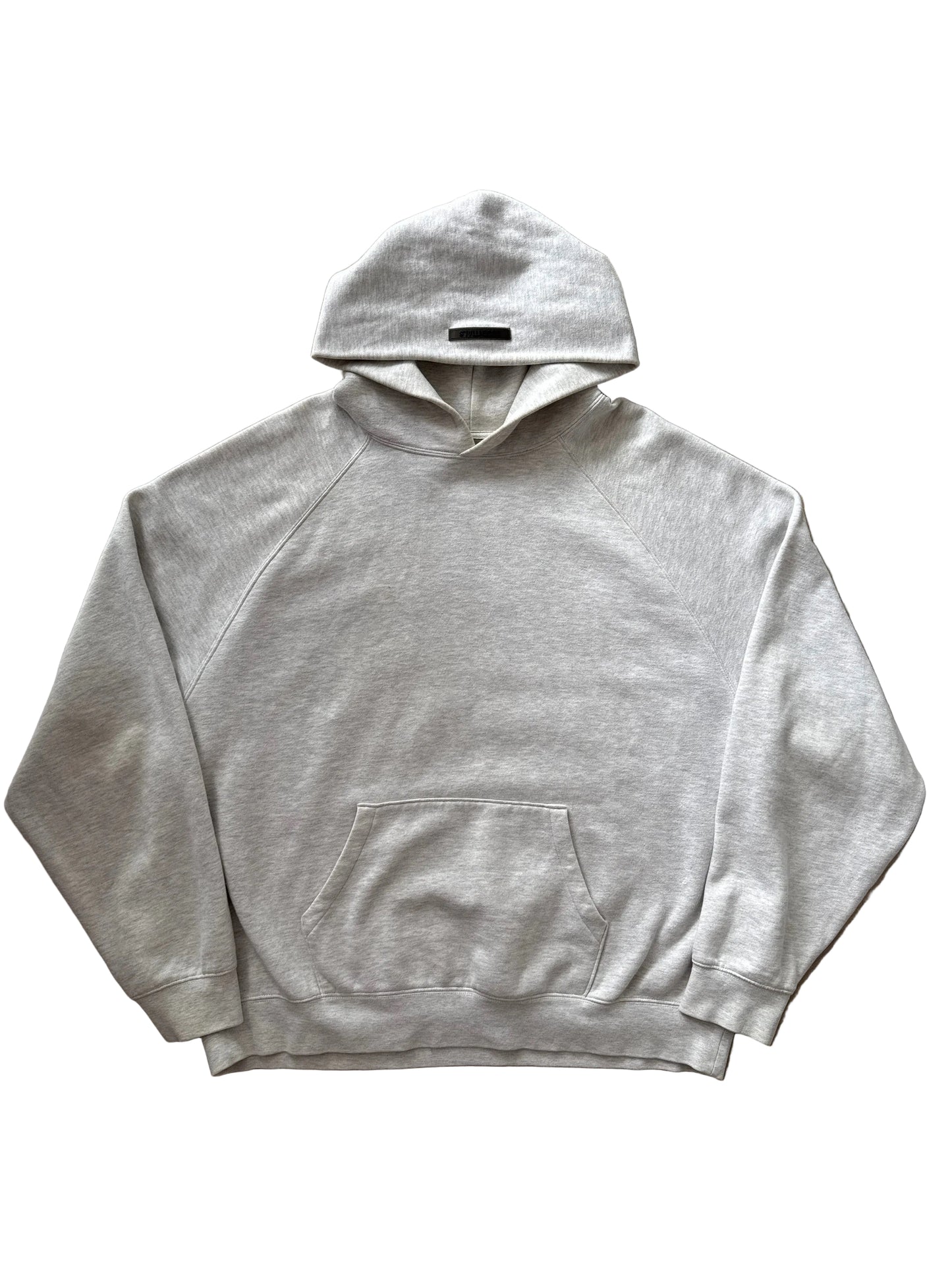 Essentials Fear Of God Oatmeal Logo Hoodie