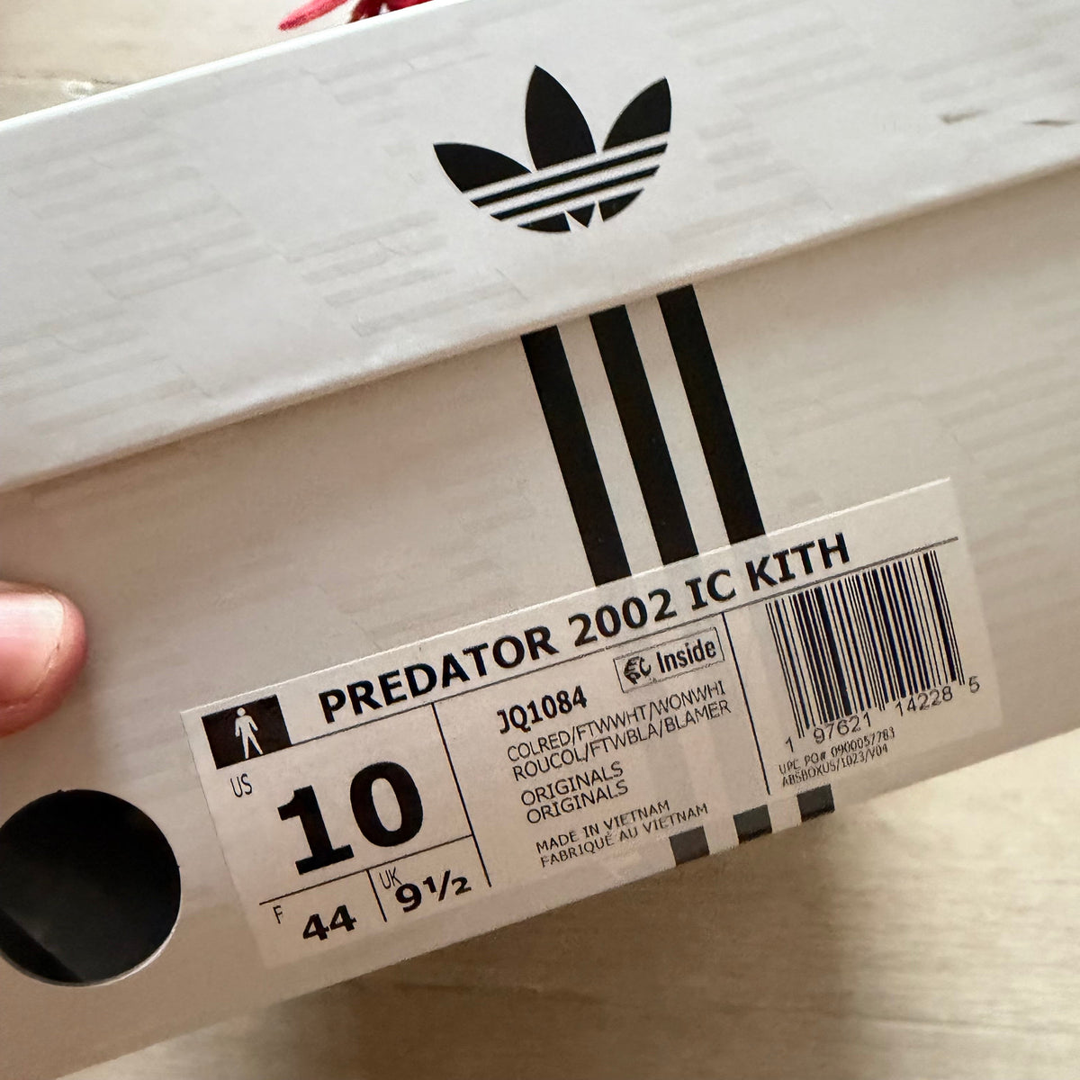 Adidas x Kith Predator 2002 IC Red/White (10US)