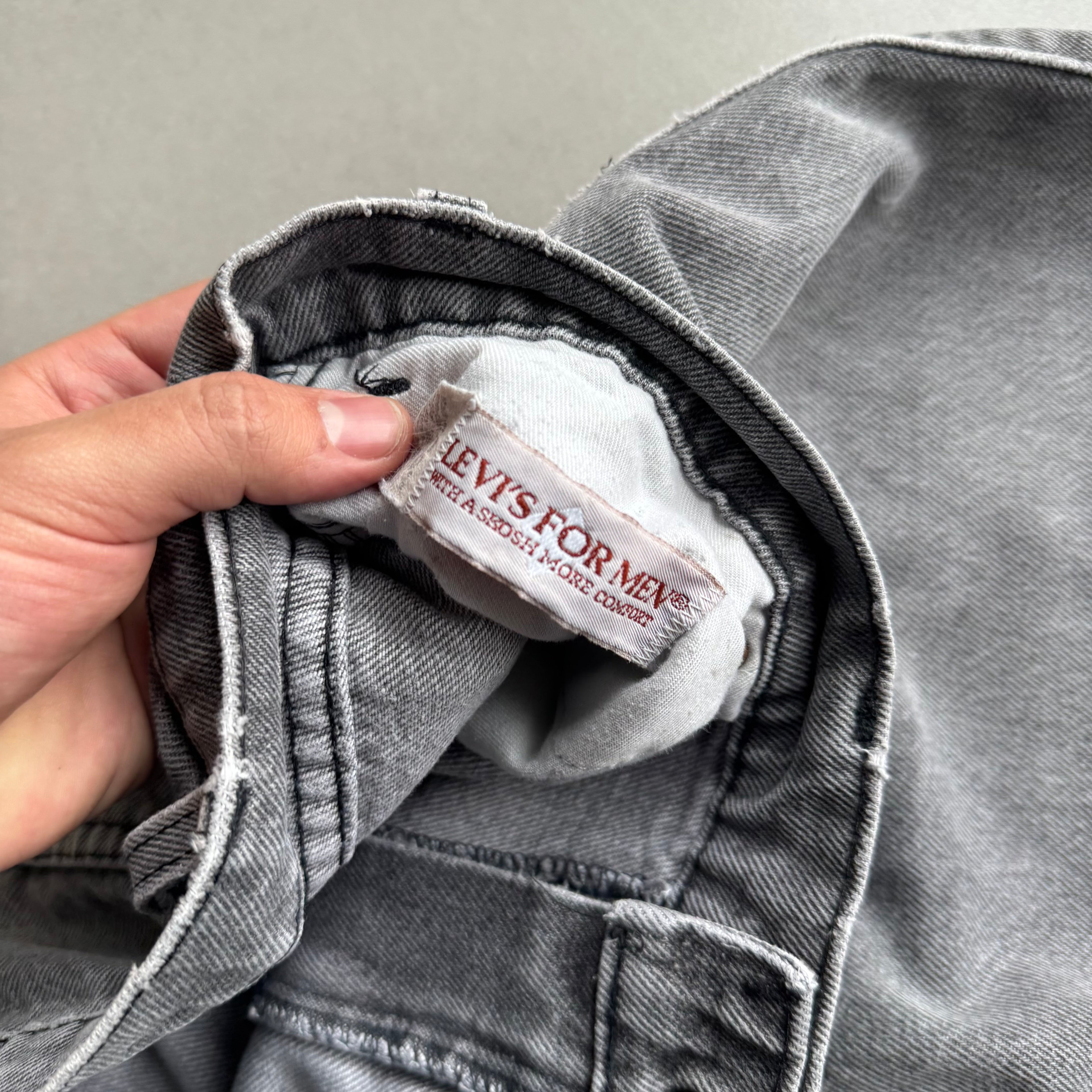 1980s Levi Denim “Grey” Jeans Straight Fit