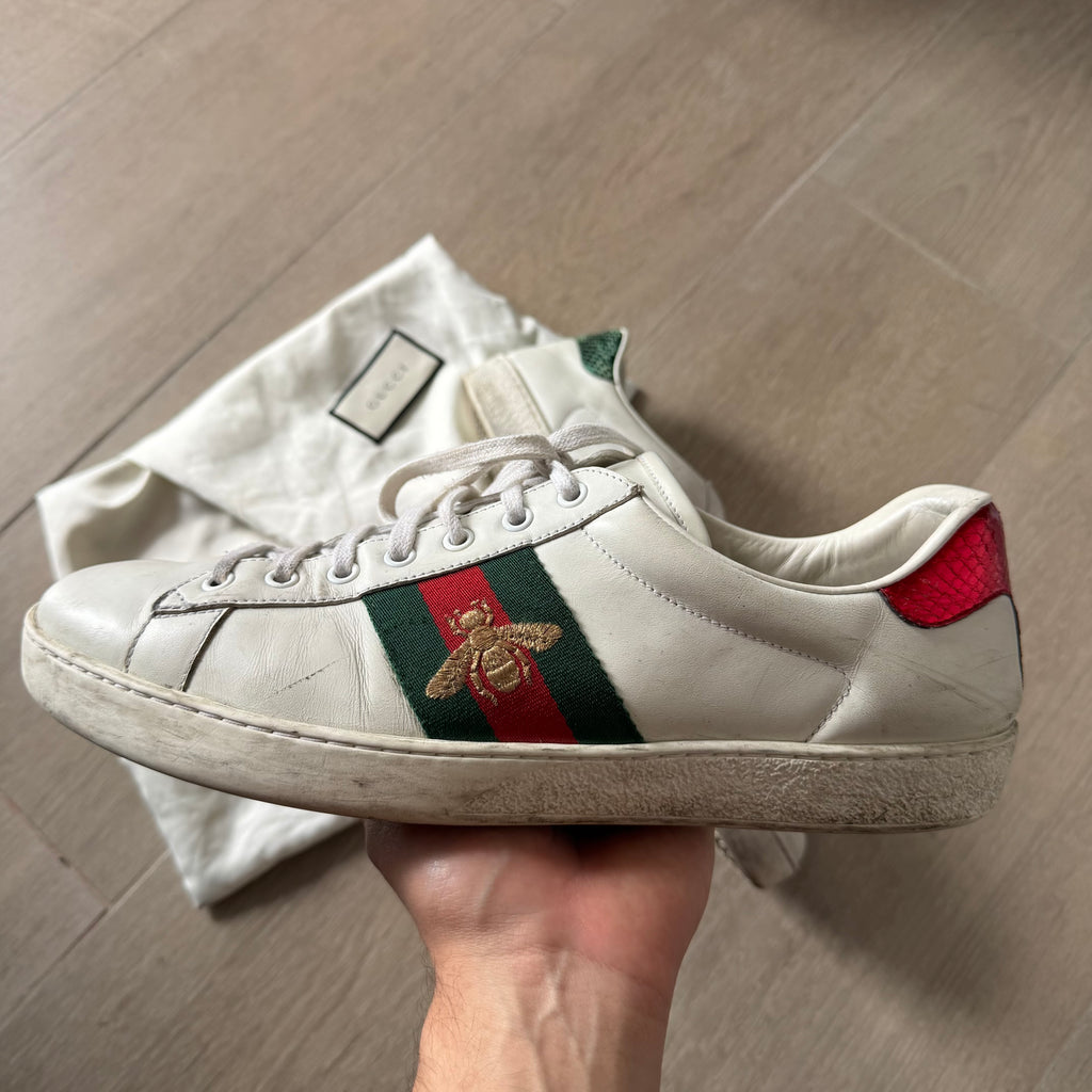 Gucci Ace Bee Sneakers White