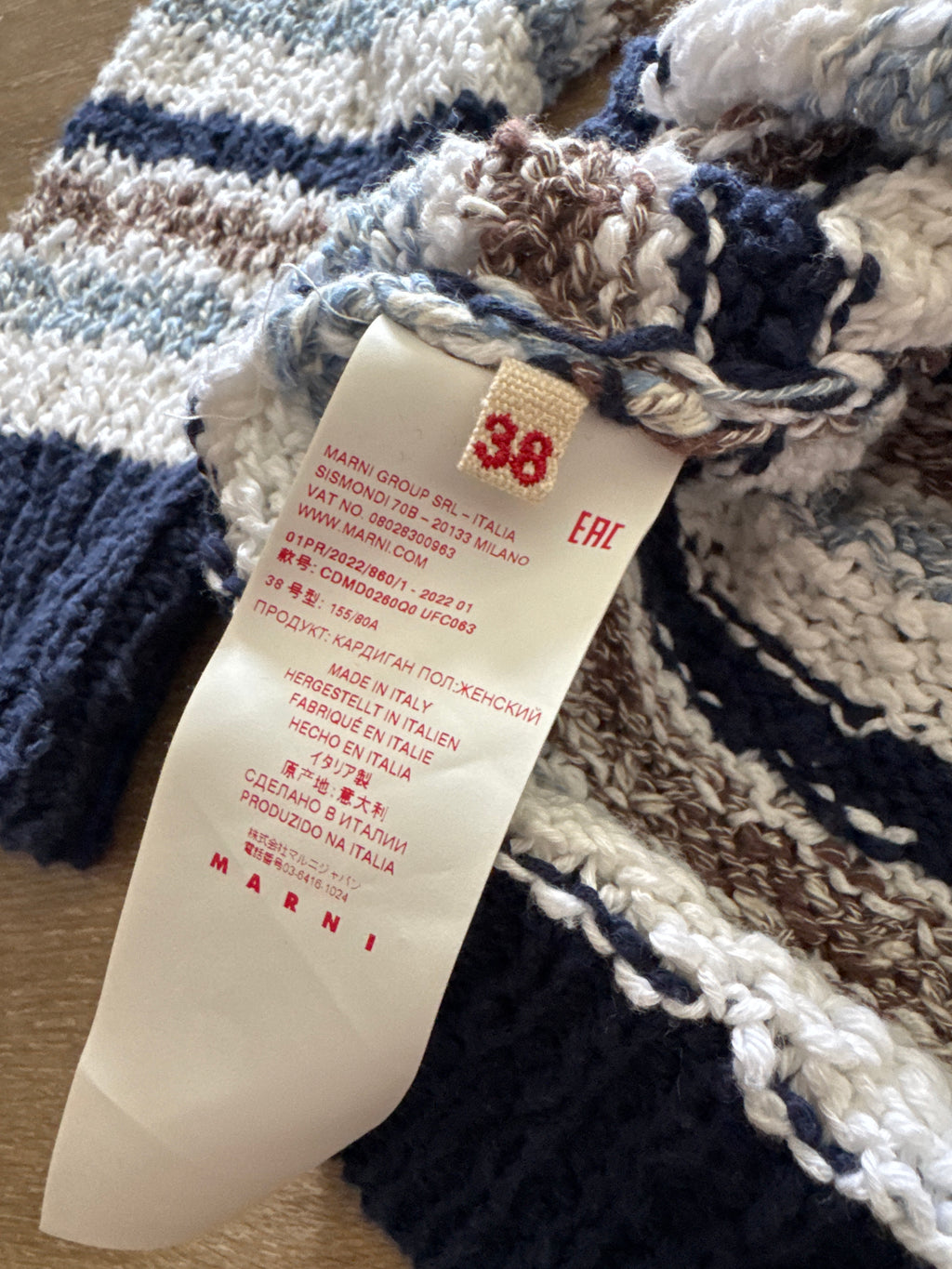 Marni Knitted Cardigan Multicolor