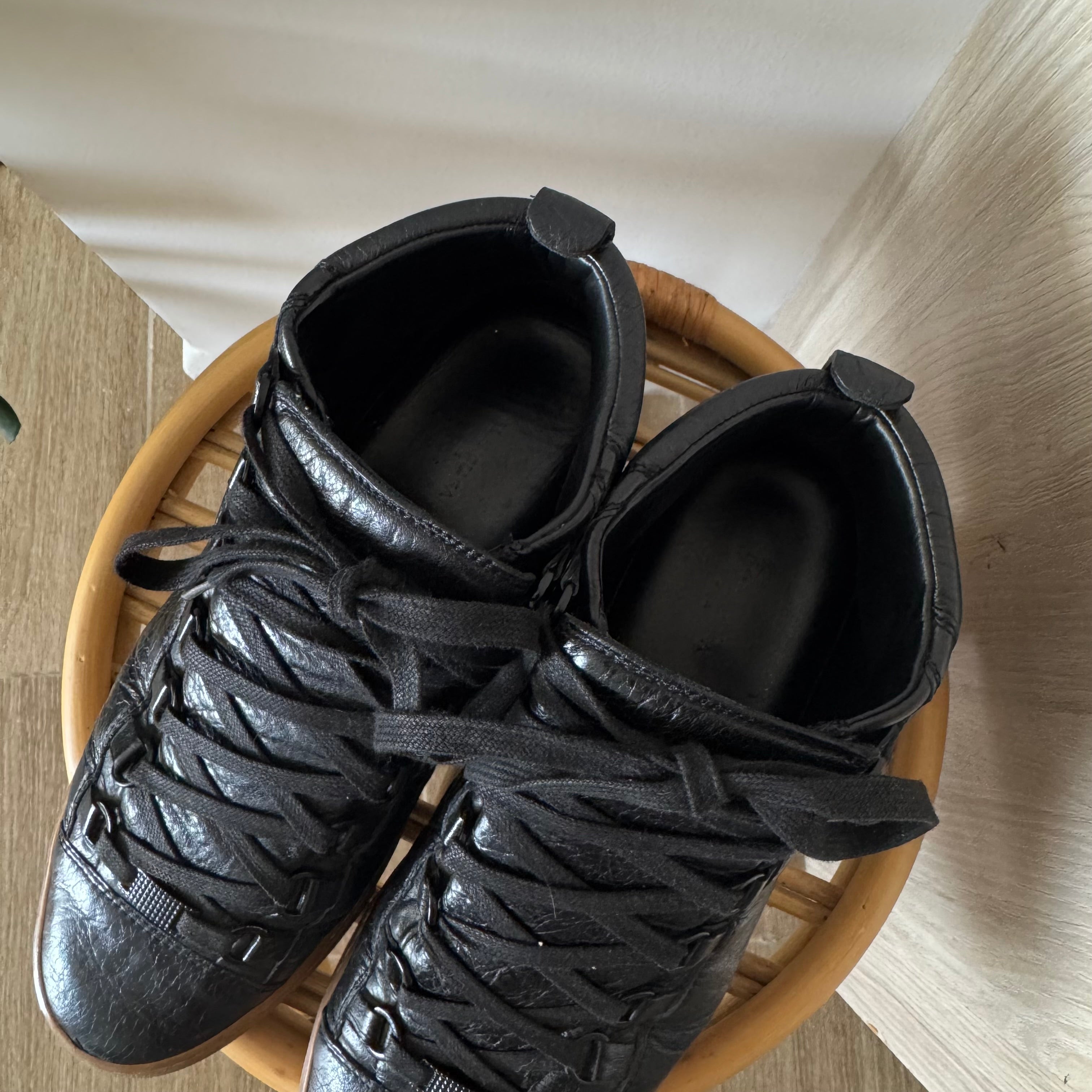 Balenciaga Arena High Top Black/Gum Sneakers