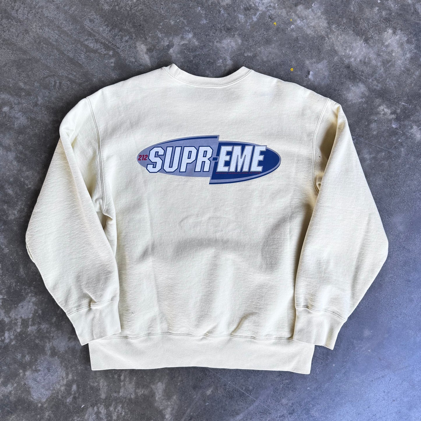Supreme 212 Crewneck Light Yellow