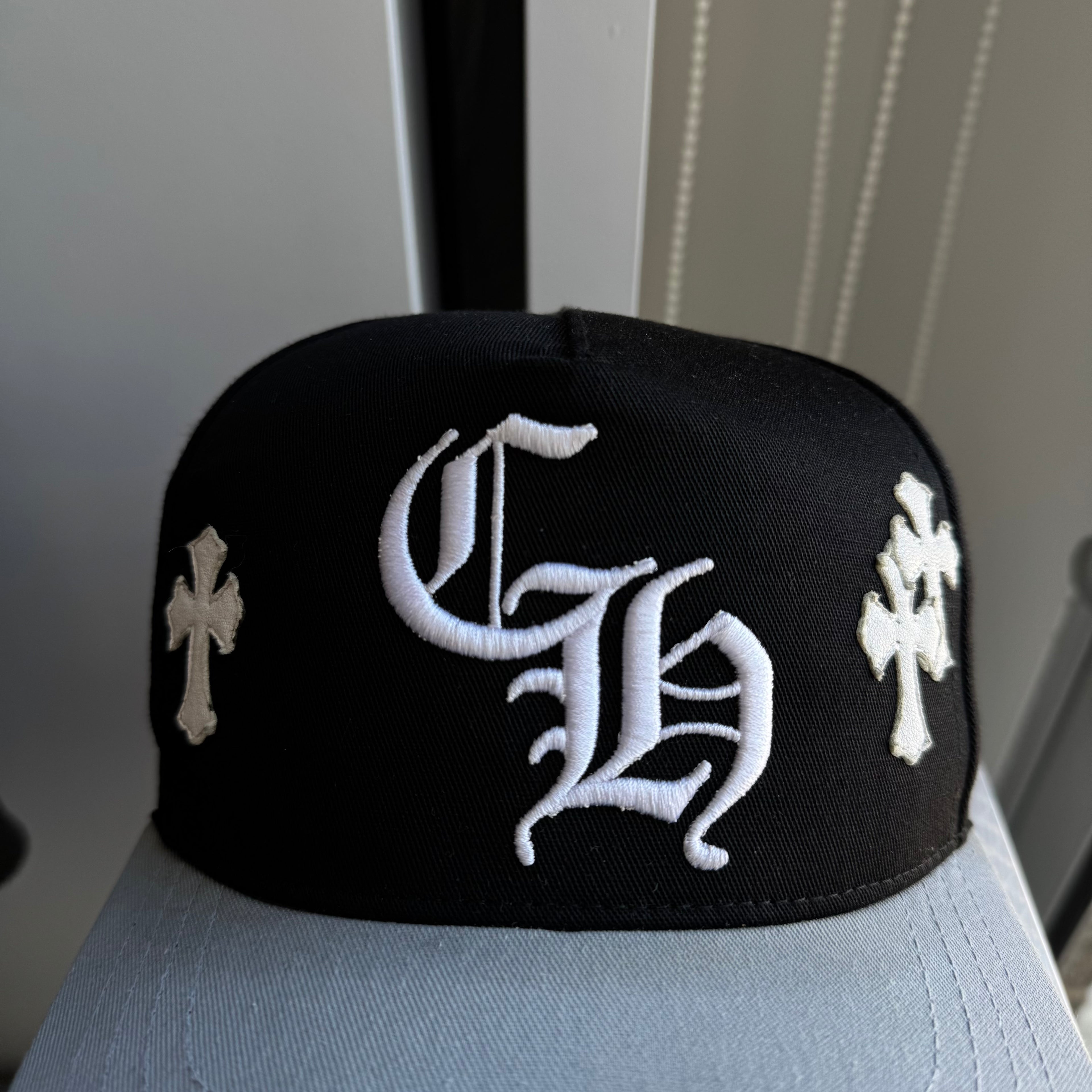 Chrome Hearts Cross Patch Hat Black/Grey