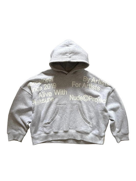 Nude Project Location Boxy Hoodie Grey