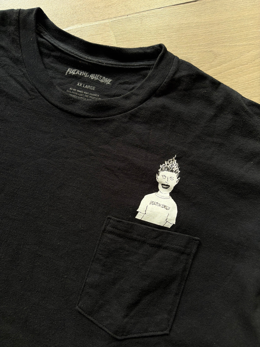 Fucking Awesome Pocket Tee Black