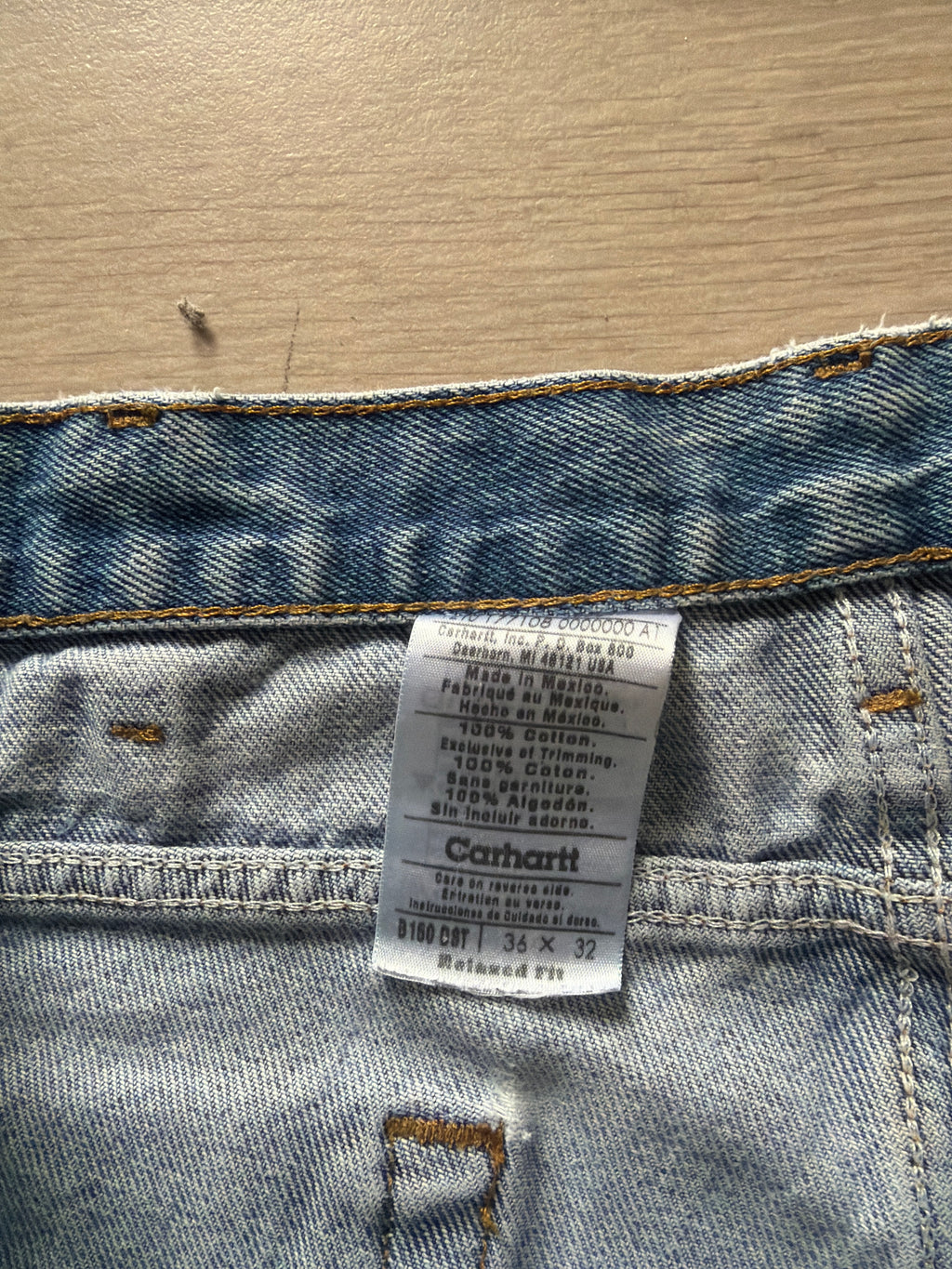00s Carhartt Trashed Denim Jeans