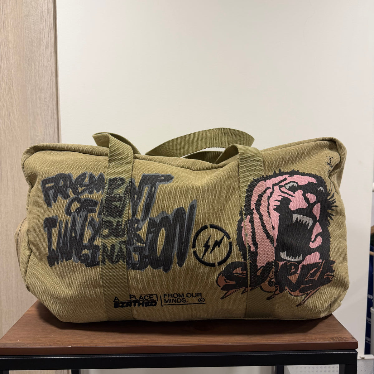 Cactus Jack By Travis Scott For Fragment Icons Duffle “Olive”
