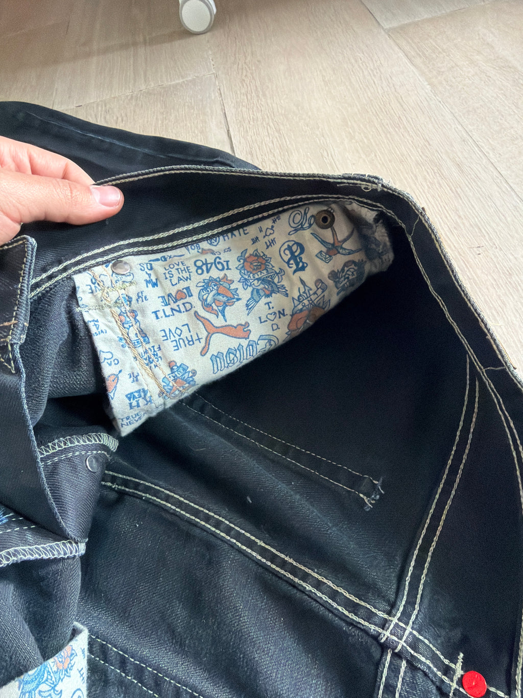 Evisu x Puma Waxed Bootcut Denim “Black”