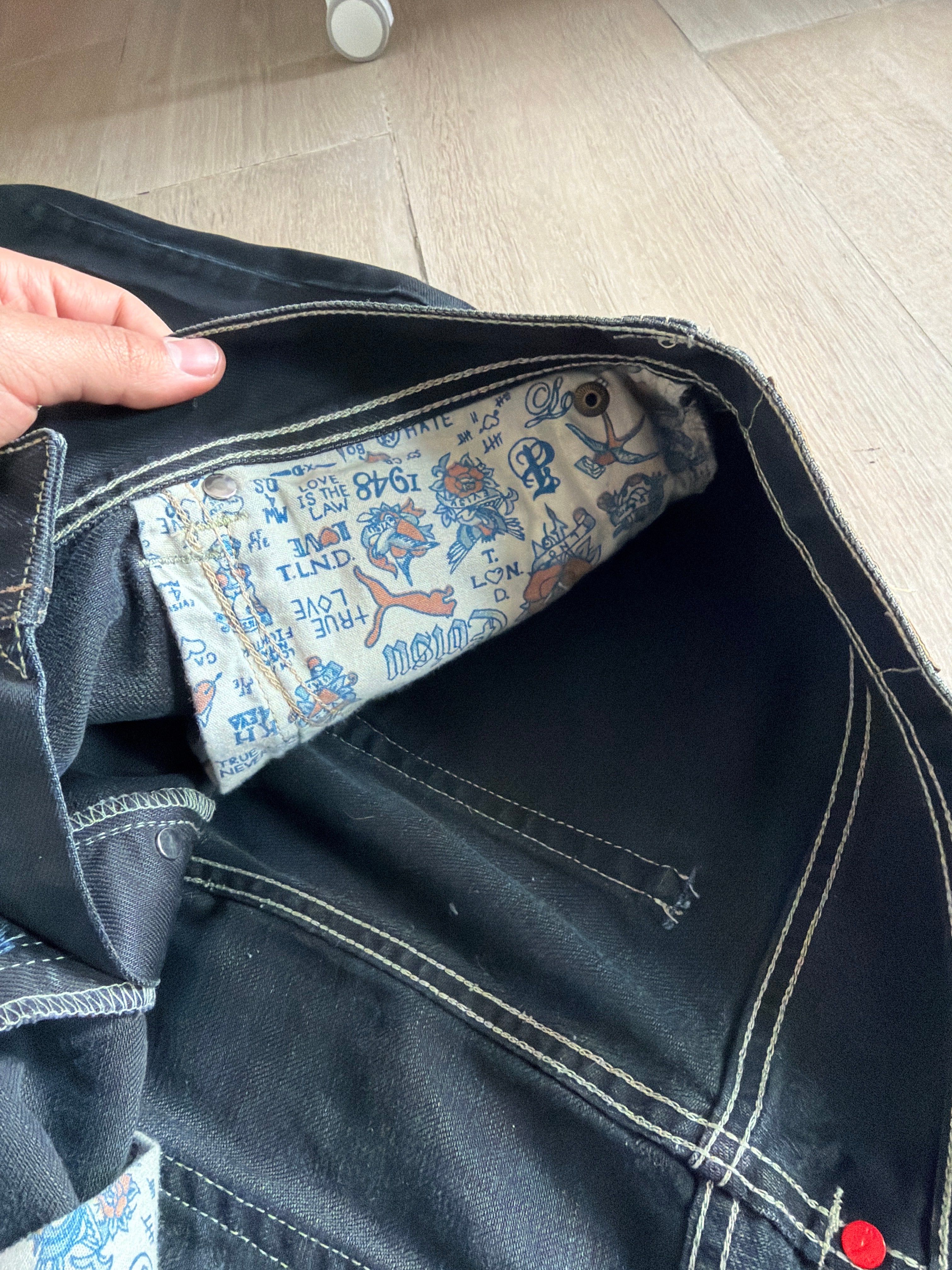 Evisu x Puma Waxed Bootcut Denim “Black”
