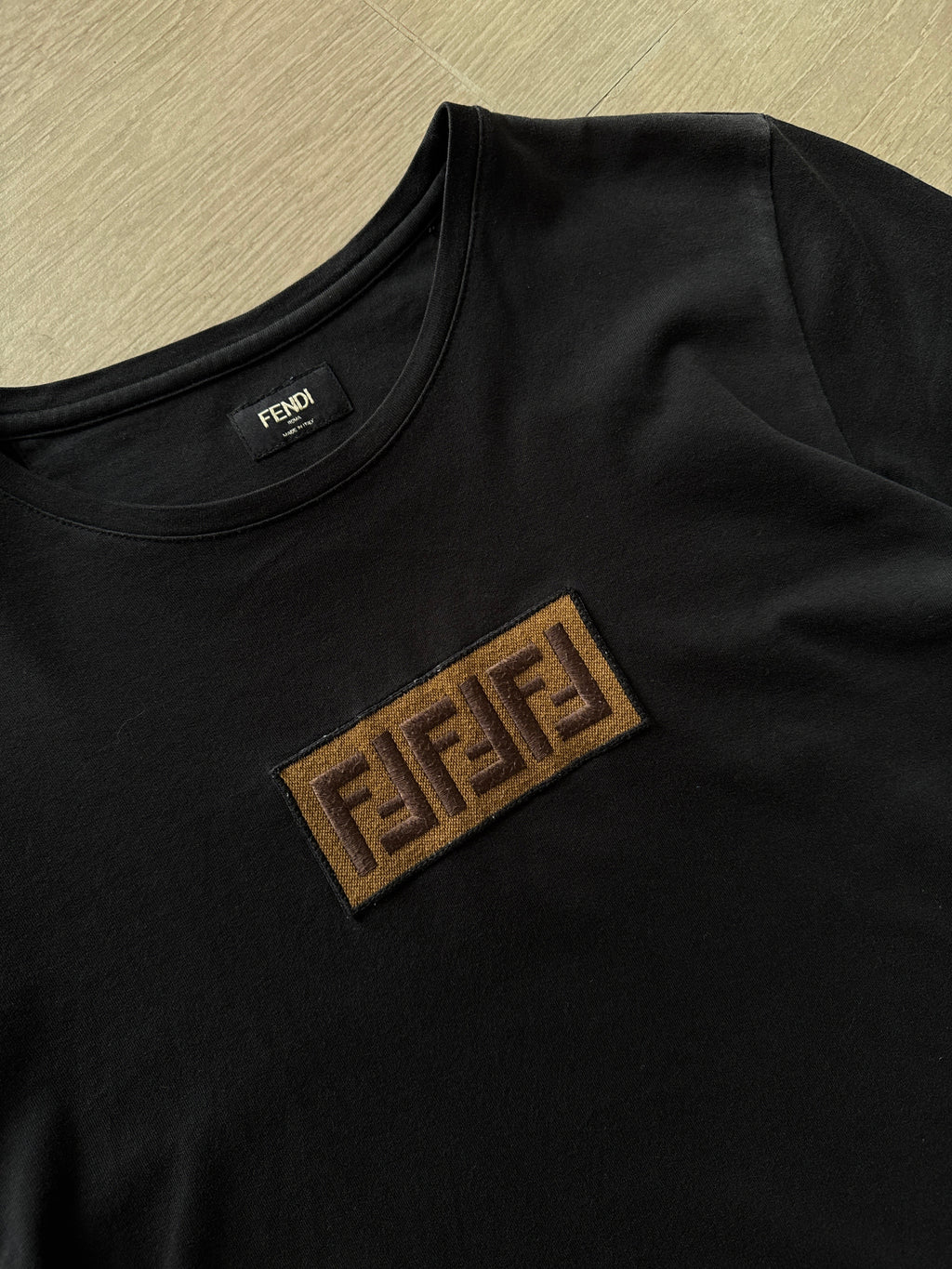 Fendi FF Box Logo Tee Black