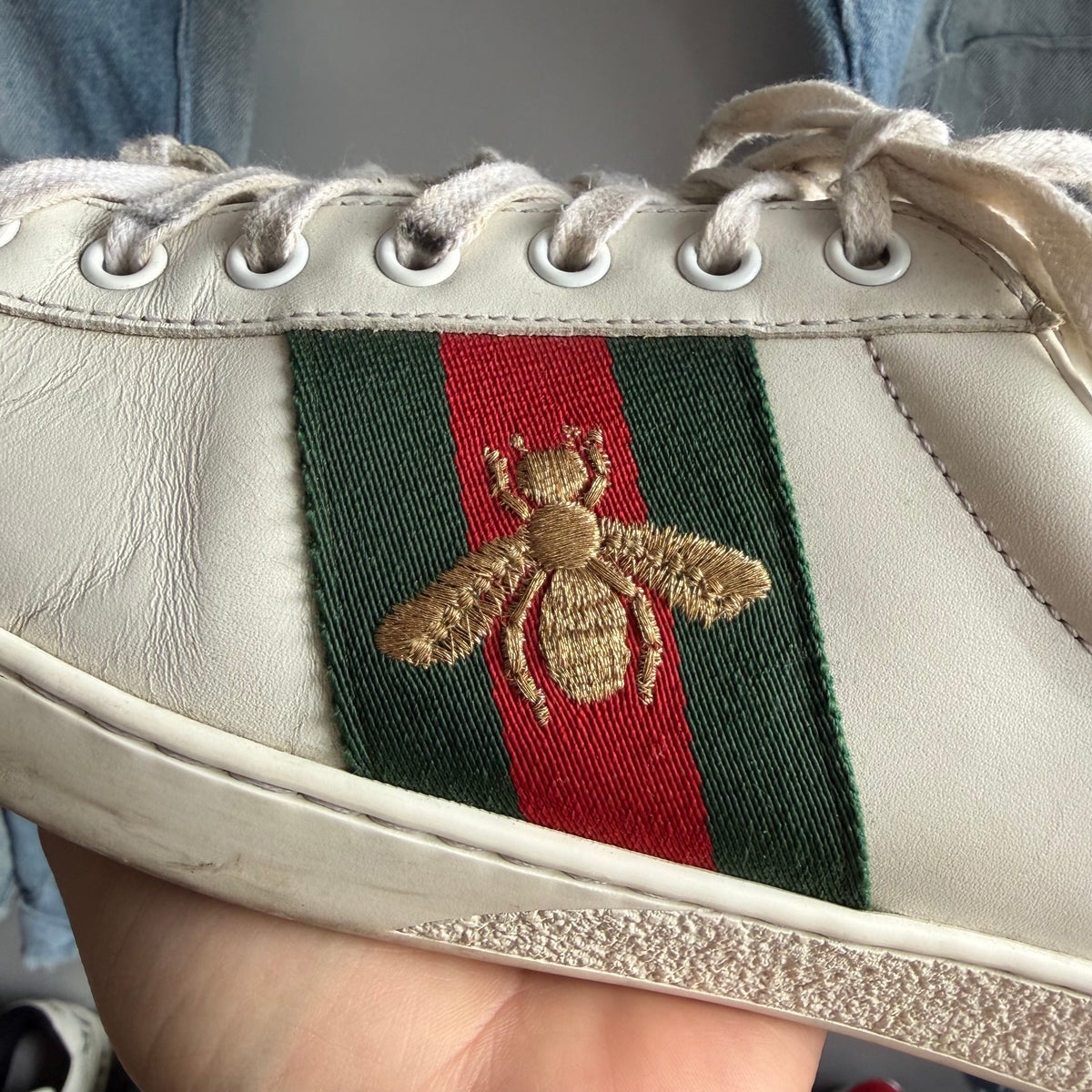 Gucci Ace Bee Sneakers (8.5US)