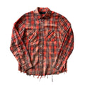 Amiri Plaid Print Logo Sleeve Button Up Shirt