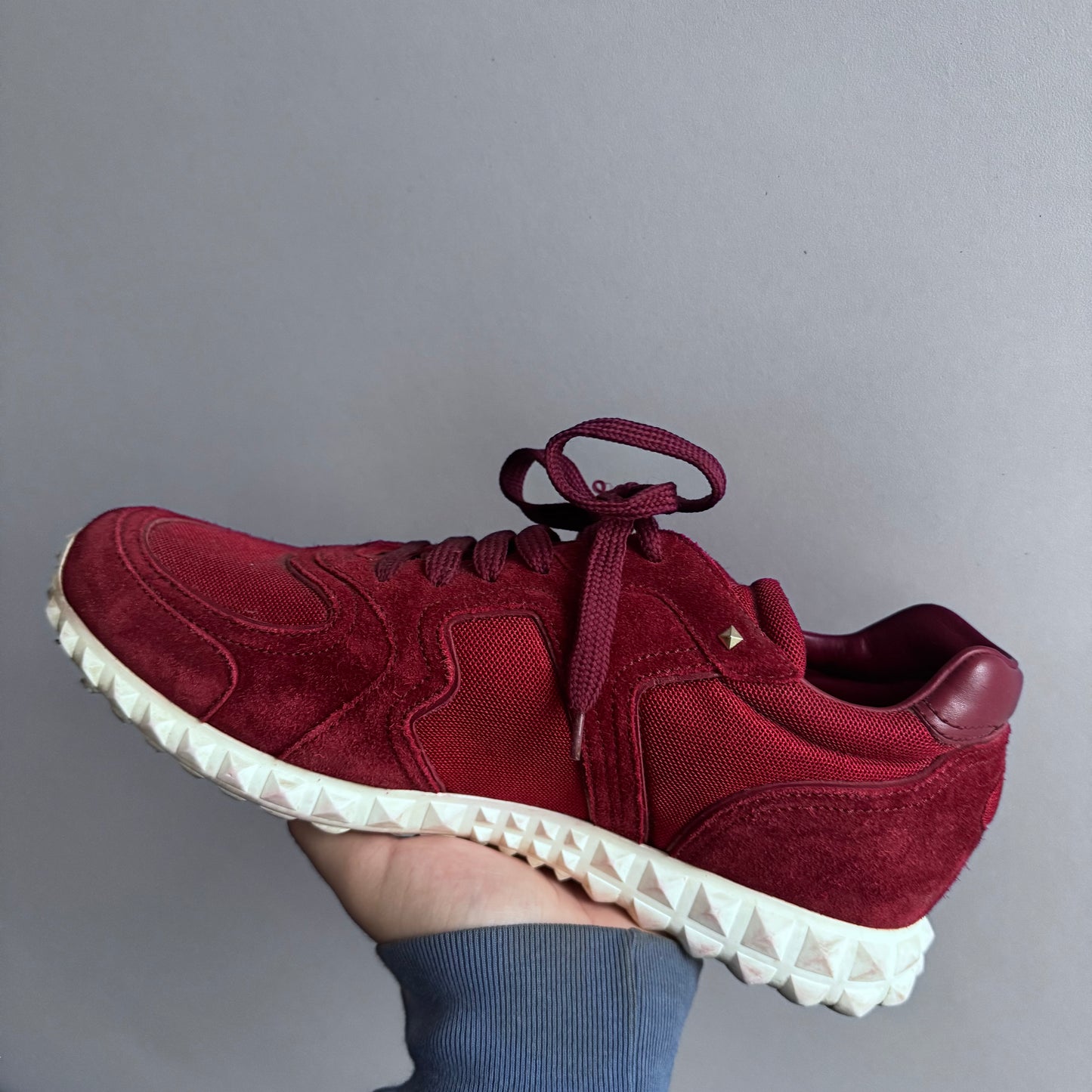 Valentino Garavani Red Suede Sneakers