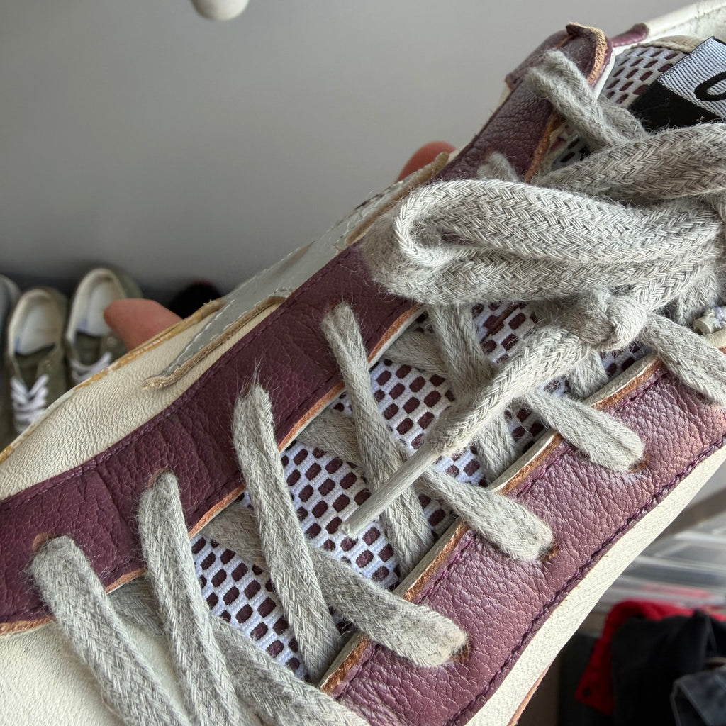 Golden Goose Super-Star Burgundy/Platinum