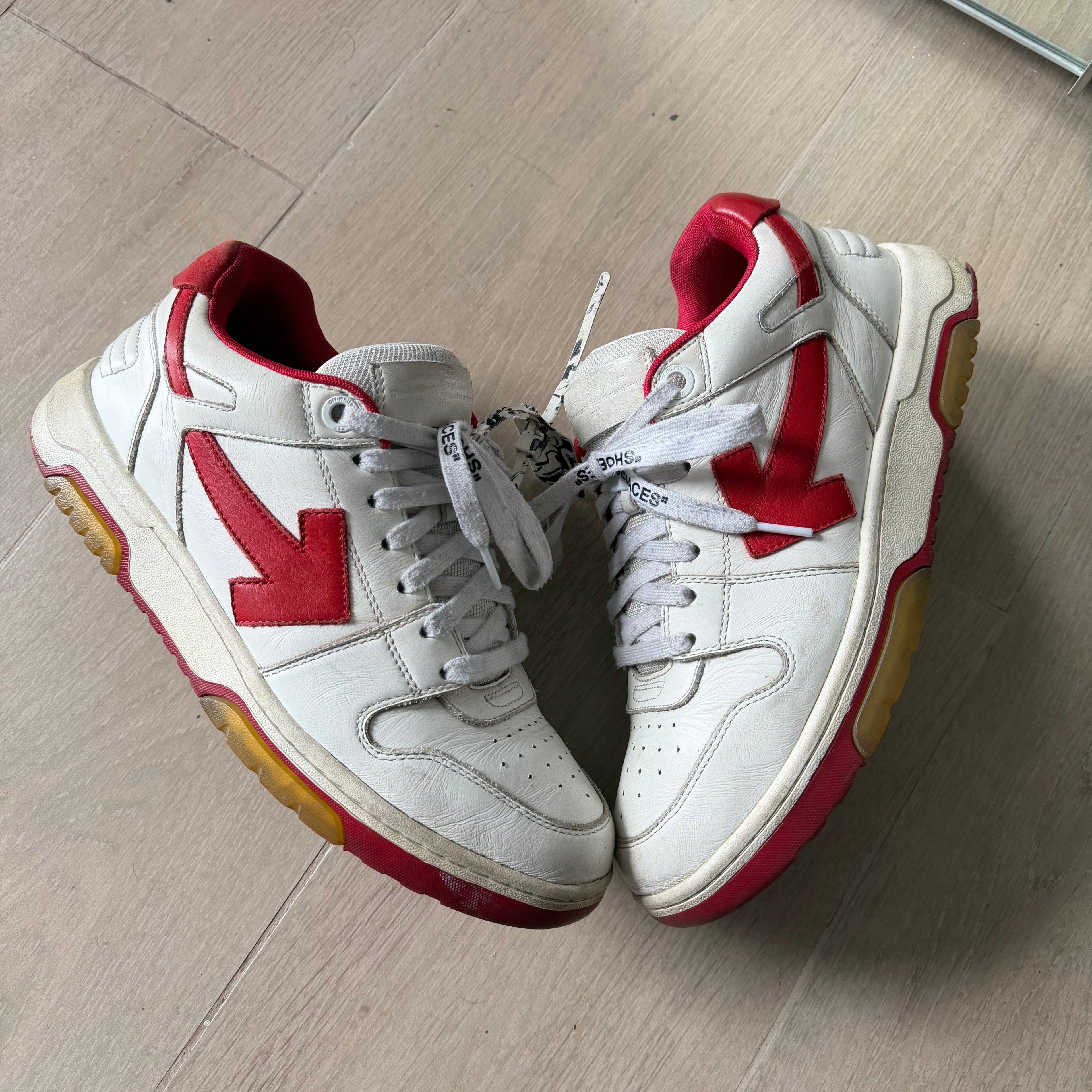 Off-White Out Of Office Sneaker OOO Red/White