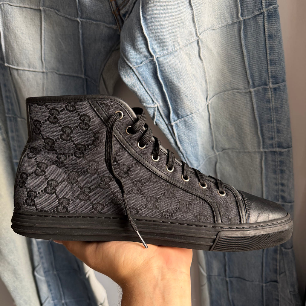 Gucci GG High Lead Black Logo Print (10.5US)