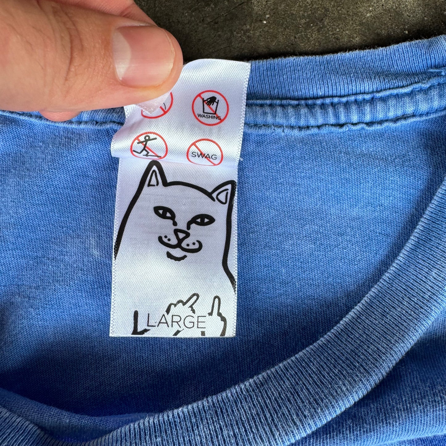 RIPNDIP Zodiac Tee Cornflower Mineral Wash