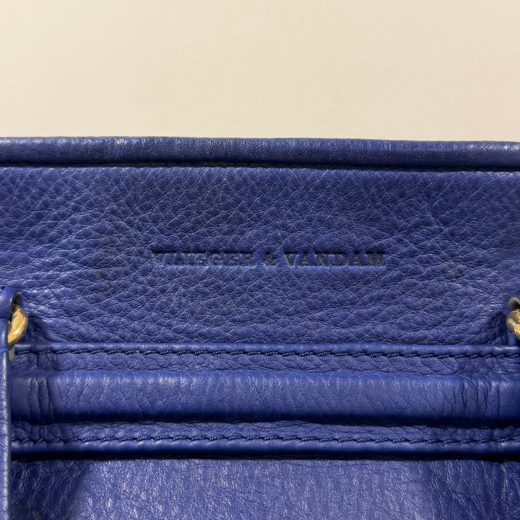 Vlieger & Vandam Leather Gun Bag Blue