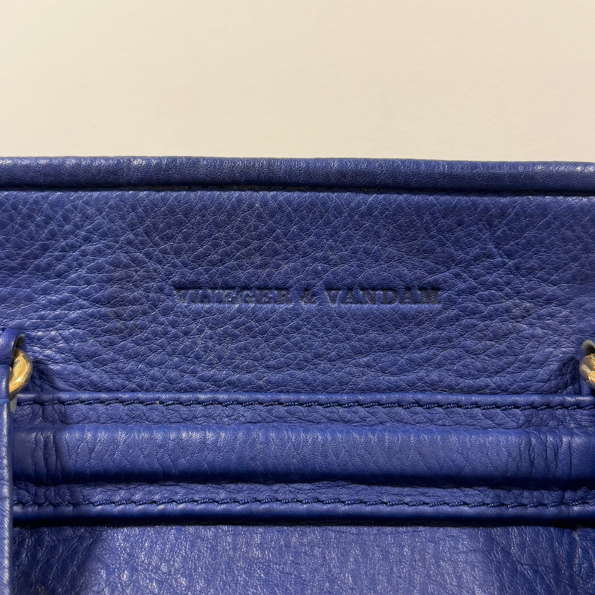 Vlieger & Vandam Leather Gun Bag Blue