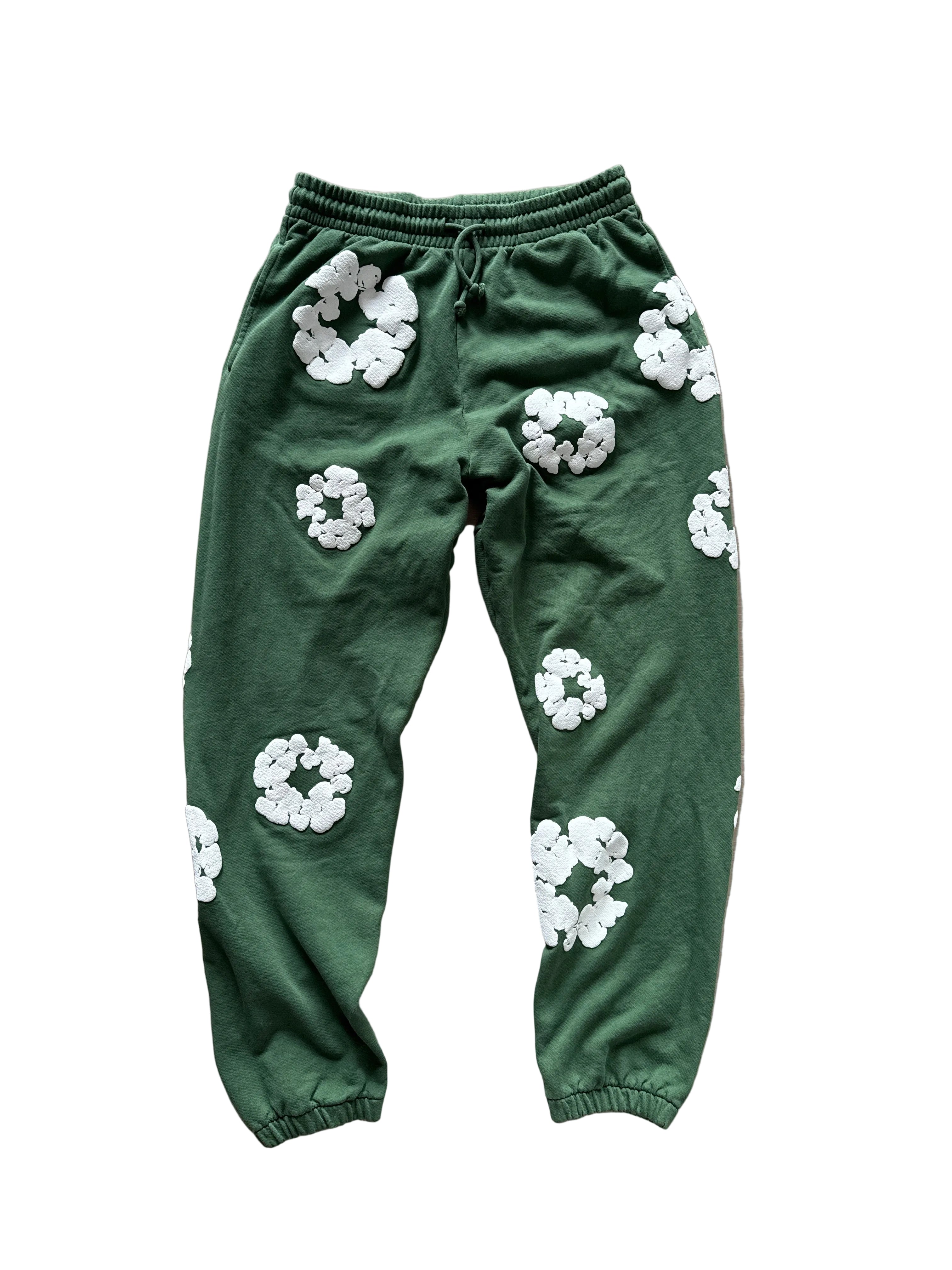 Denim Tears Cotton Wreath Sweatpants Green
