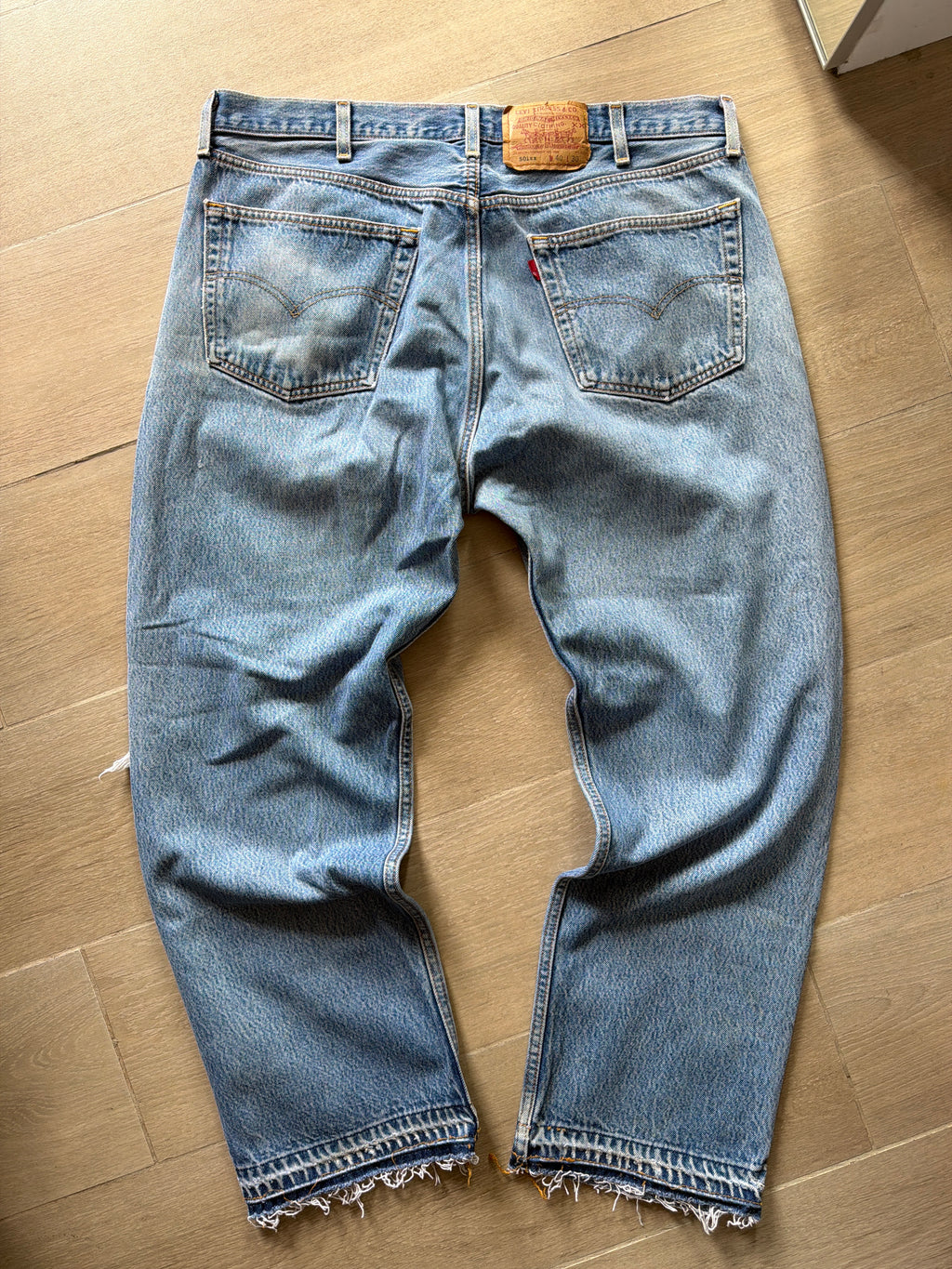 1990s Levi 501 “Distressed” Denim Jeans (37w)