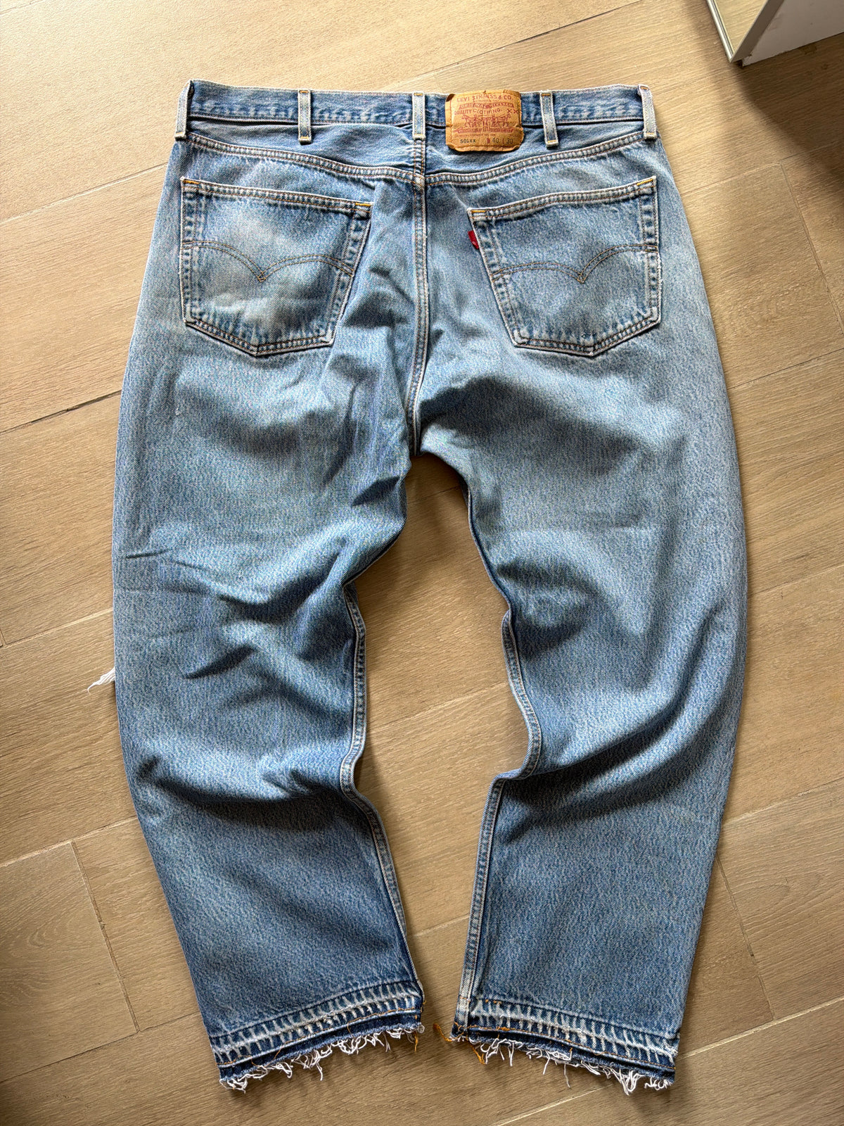 1990s Levi 501 “Distressed” Denim Jeans (37w)