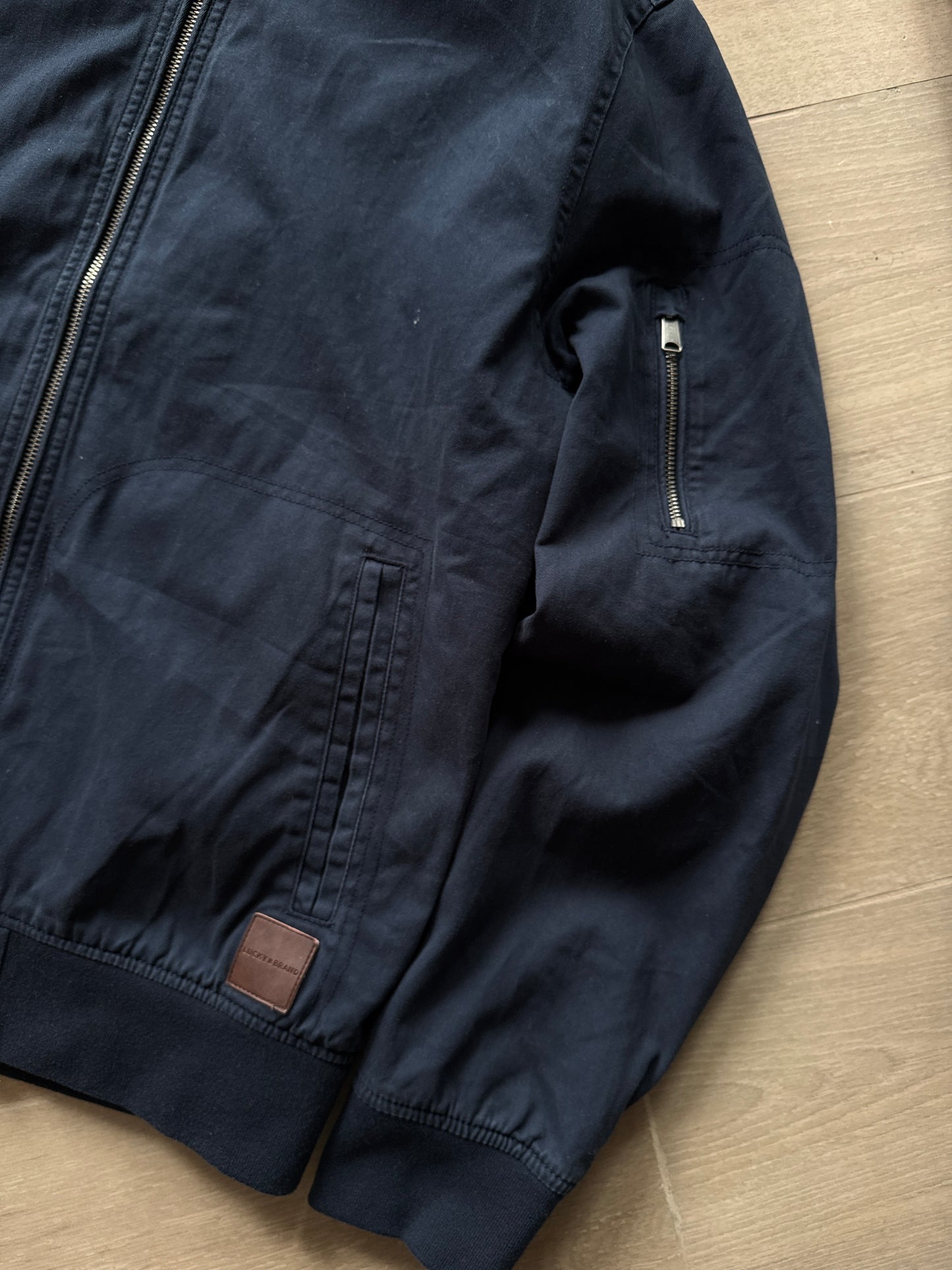 Lucky Brand Bomber Jacket Navy