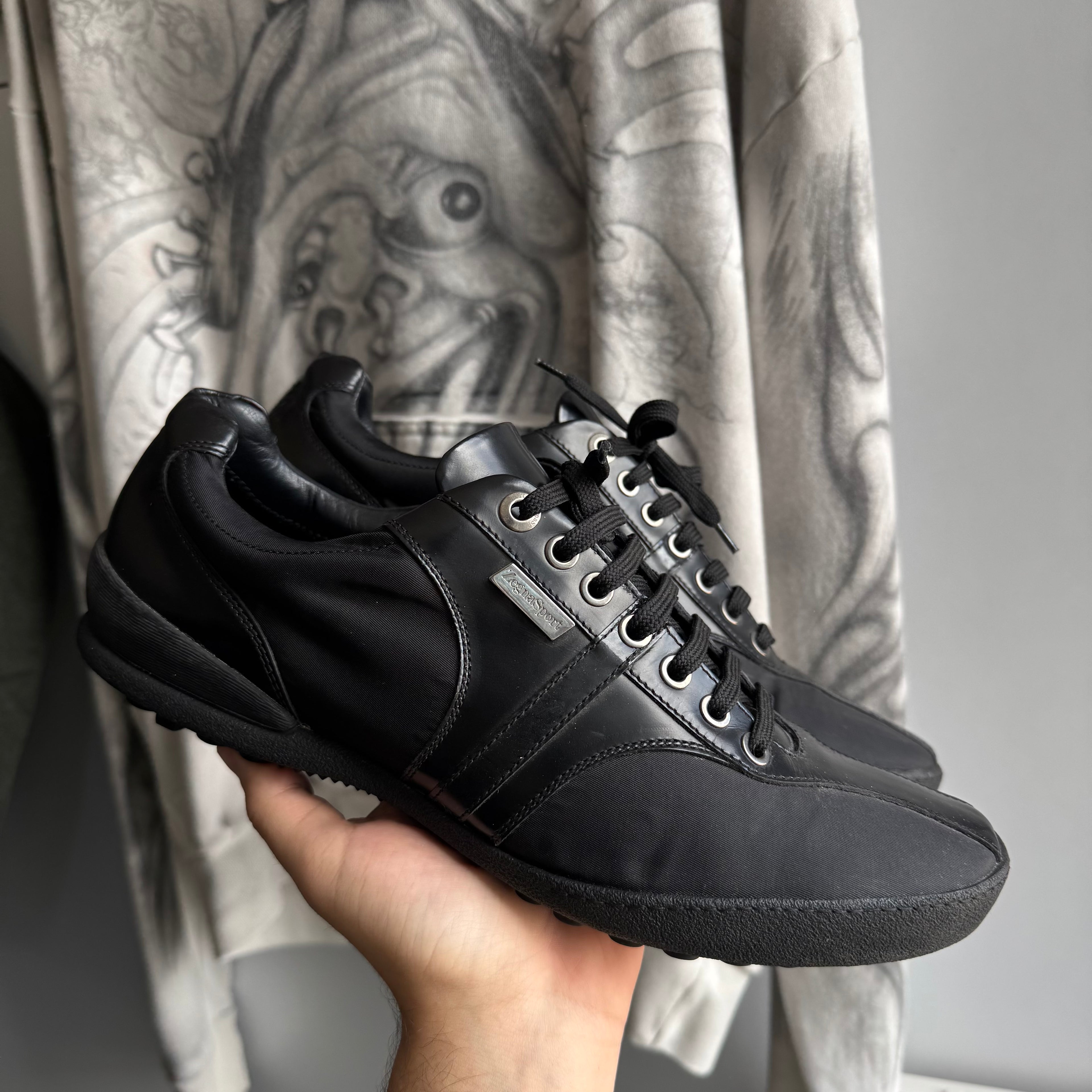 Zegna Sport Leather Sneakers