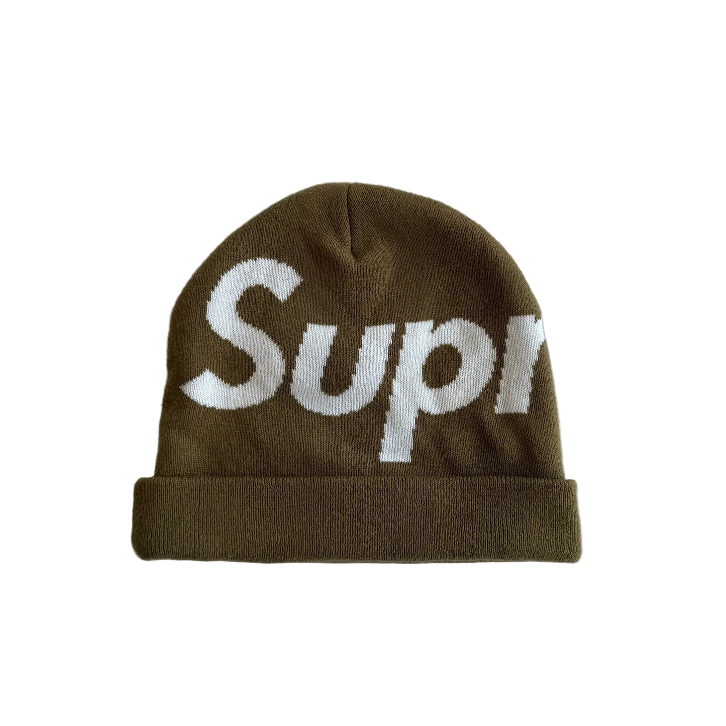 Supreme Big Logo Beanie (FW24) Olive