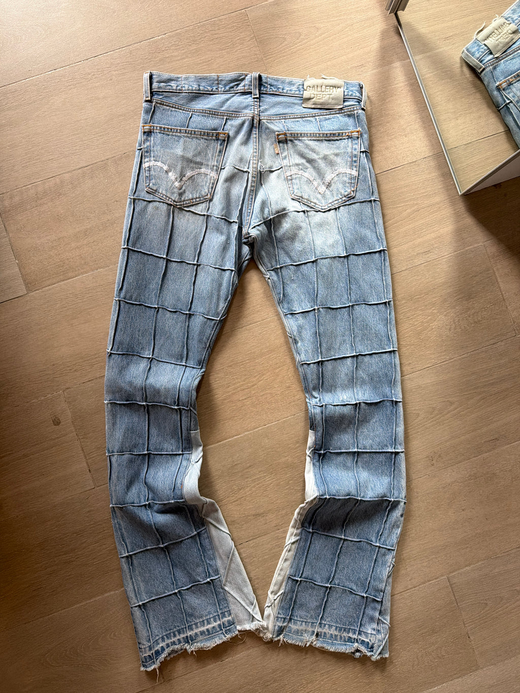 Gallery Dept. Lenny Flare Patchwork Denim “Light Blue (32w)