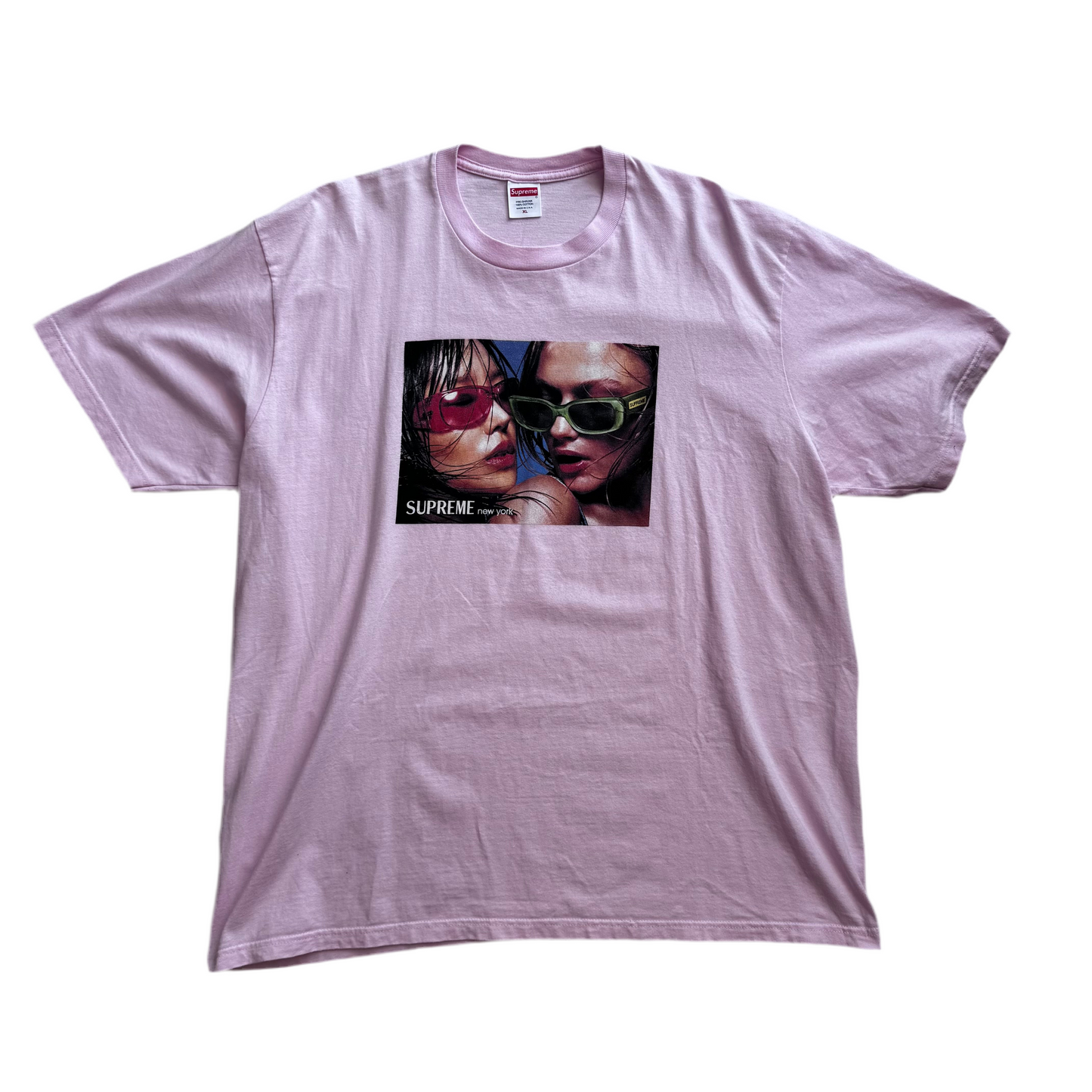 Supreme New York Sunglasses Tee Pink