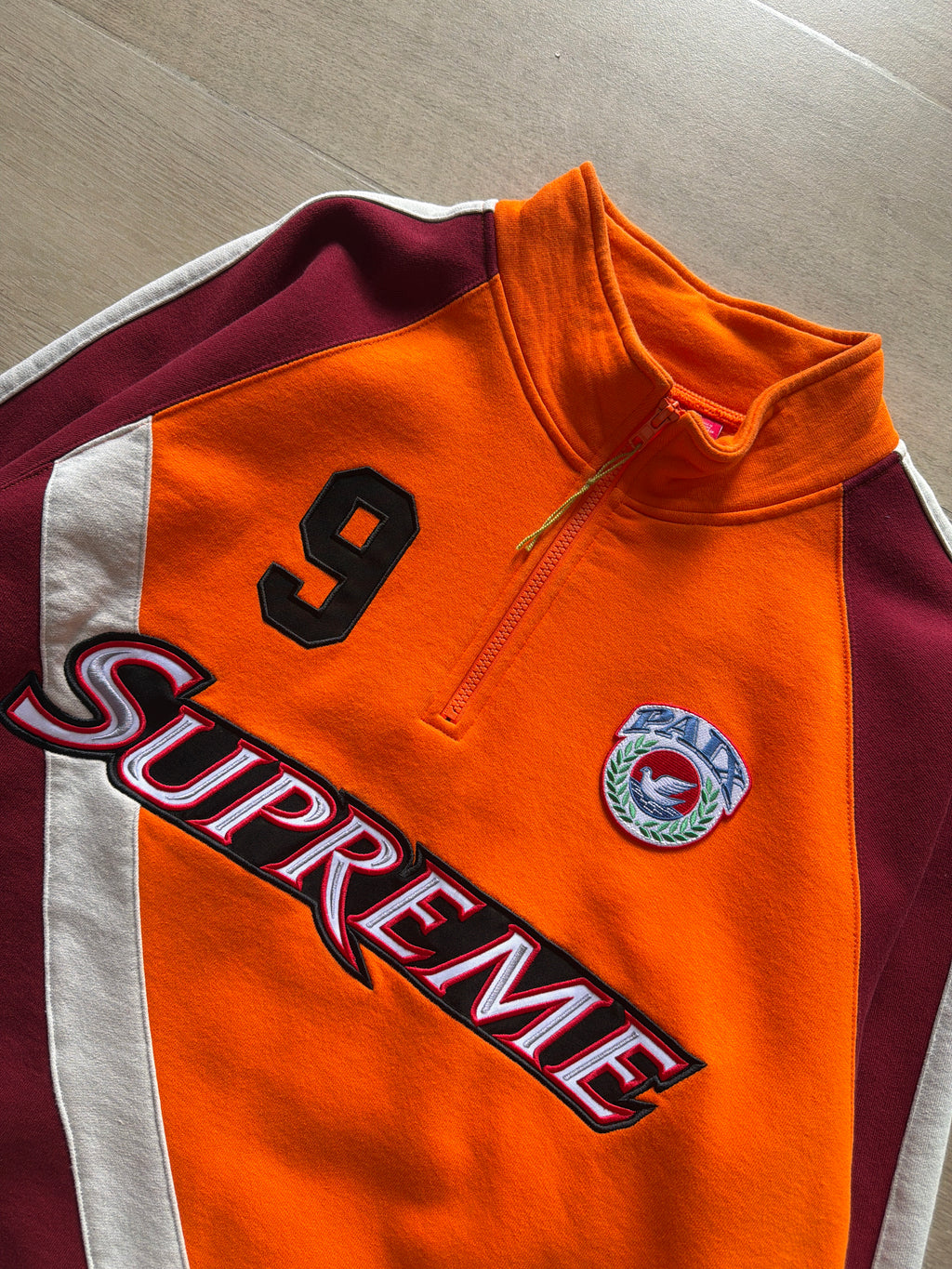 Supreme Equipé Half Zip Sweatshirt Dark Orange (L)
