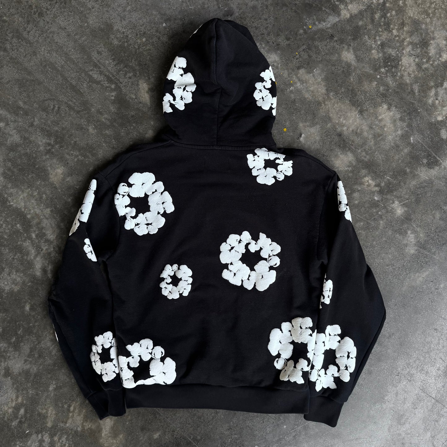 Denim Tears Cotton Wreath Hooded Sweatshirt Black