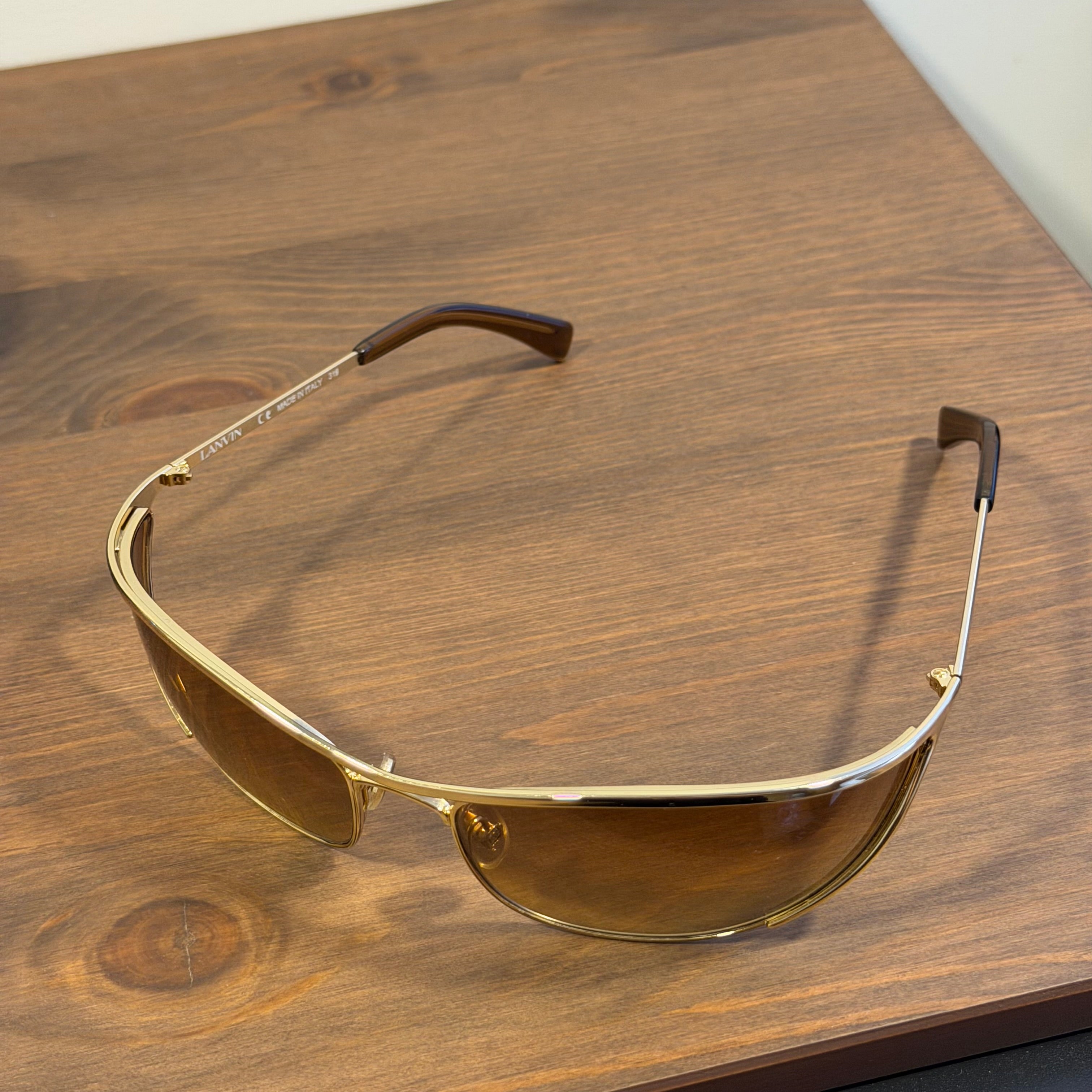 LANVIN Frame Shield Sunglasses “Gold”