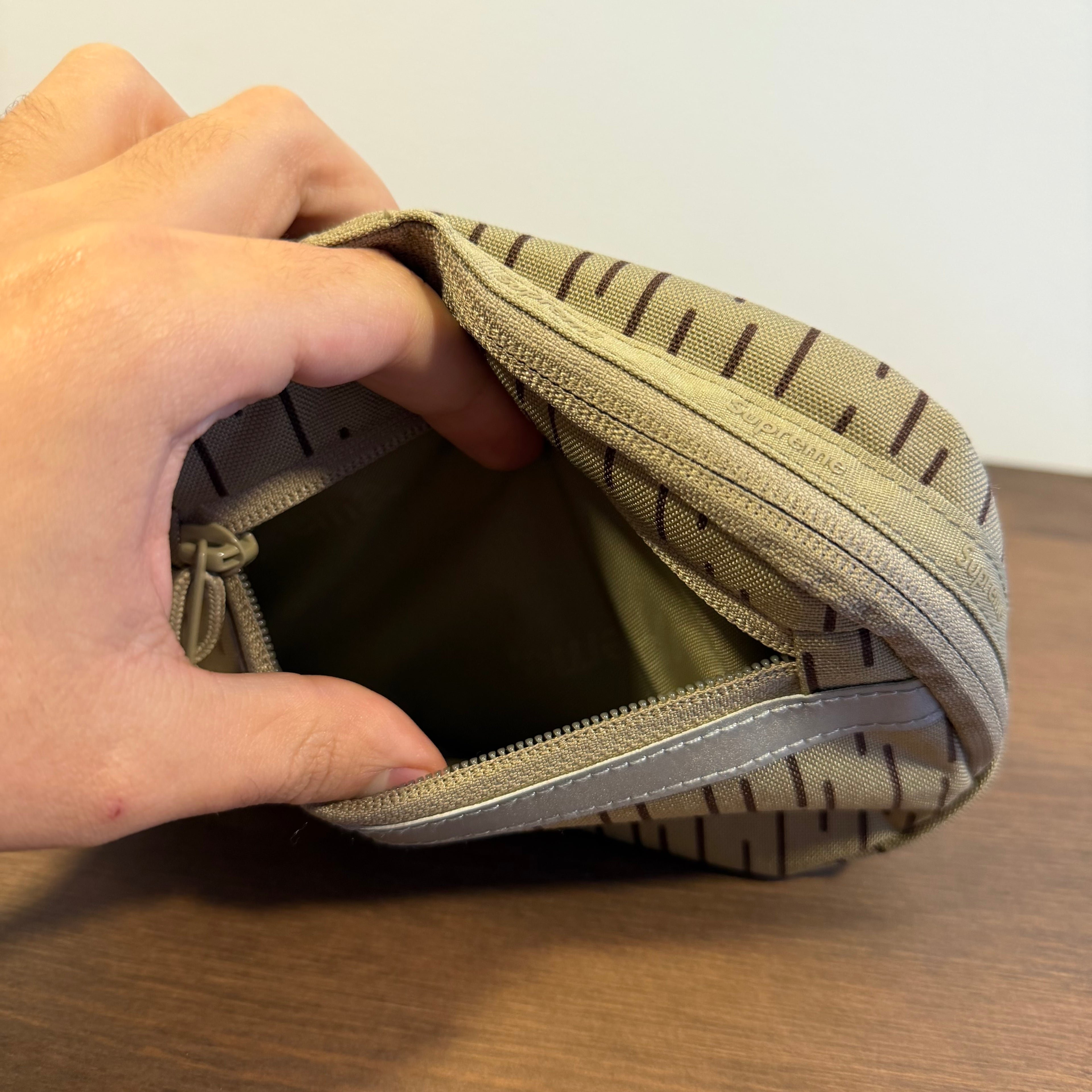 Supreme Mini Side Bag “Tan Raindrop”