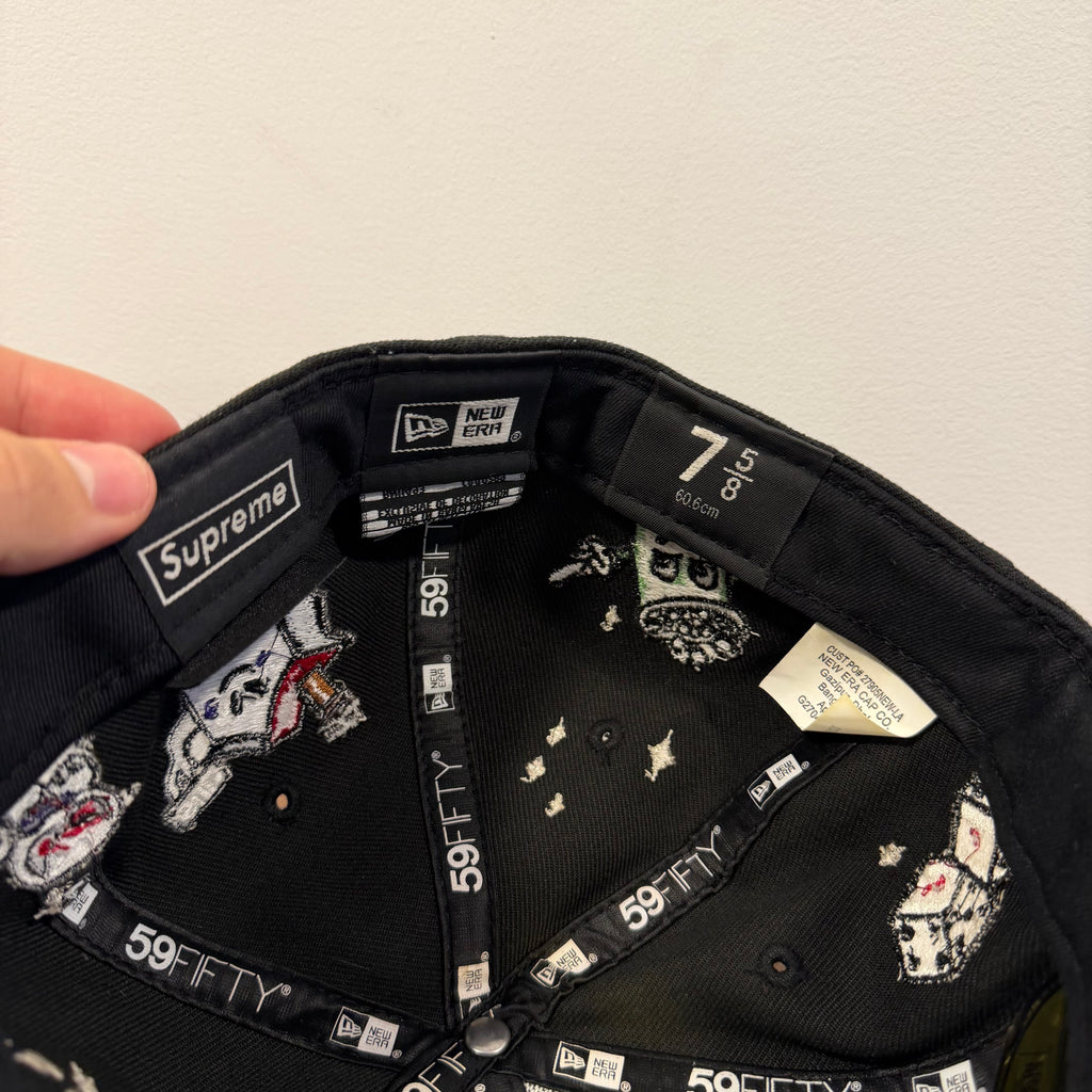 Supreme New Era S Logo Characters Black 7 5/8