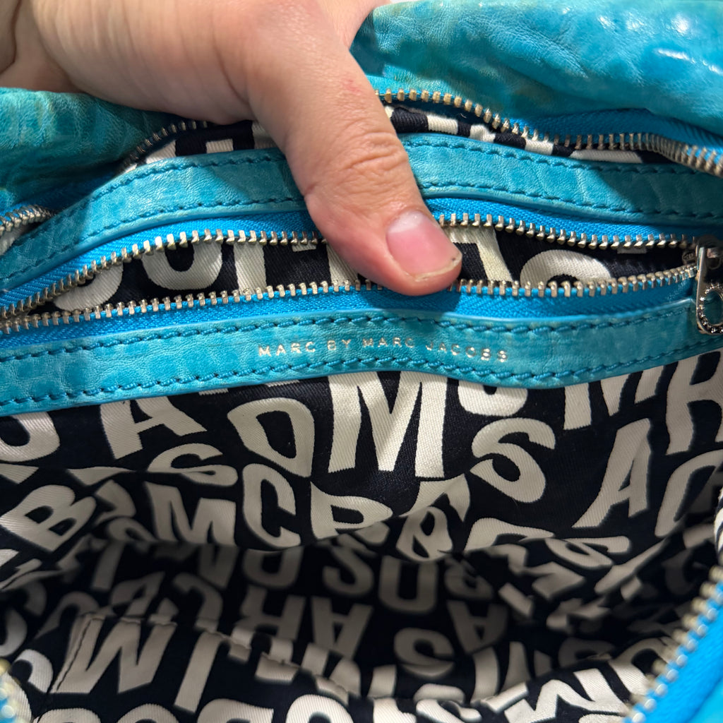 2000s Marc By Marc Jacobs Leola Zip Aqua Teal Bag