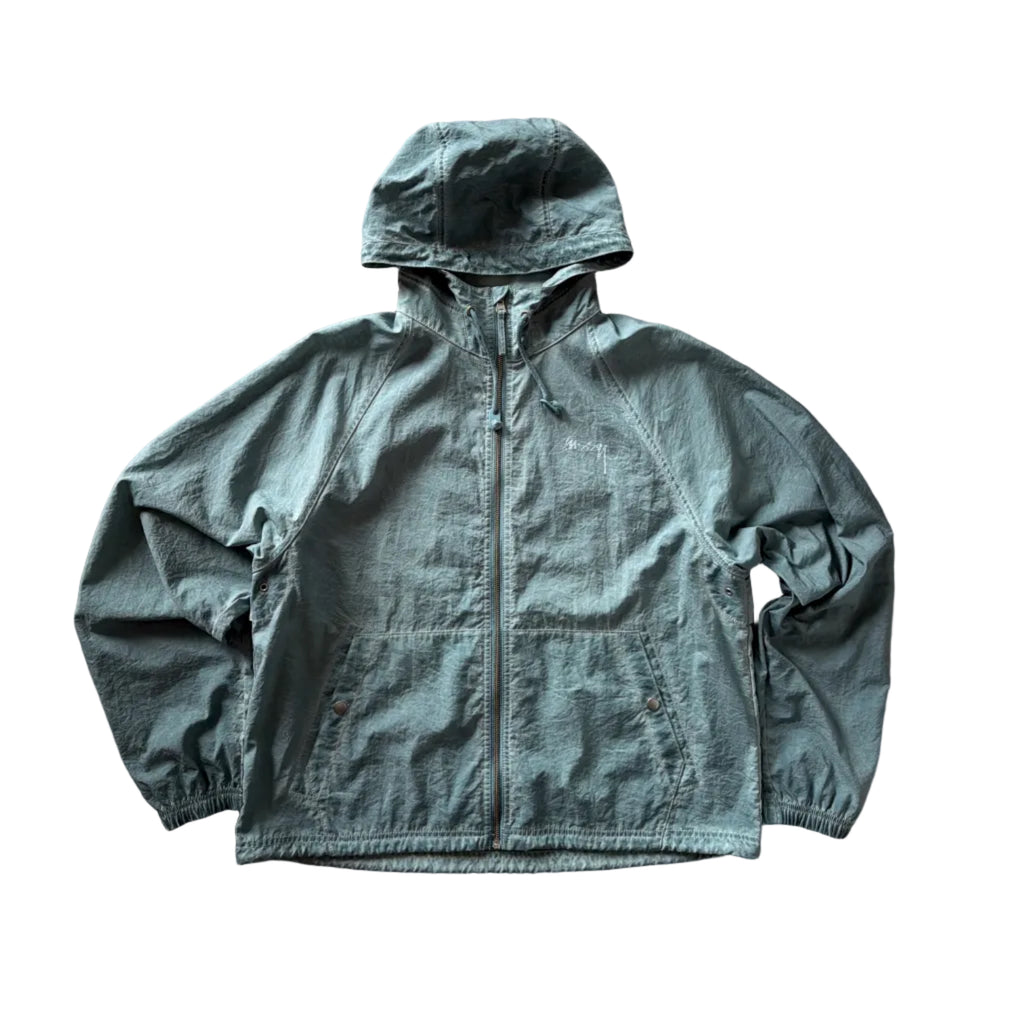 Stüssy Beach Garment Dyed Shell Jacket Blue