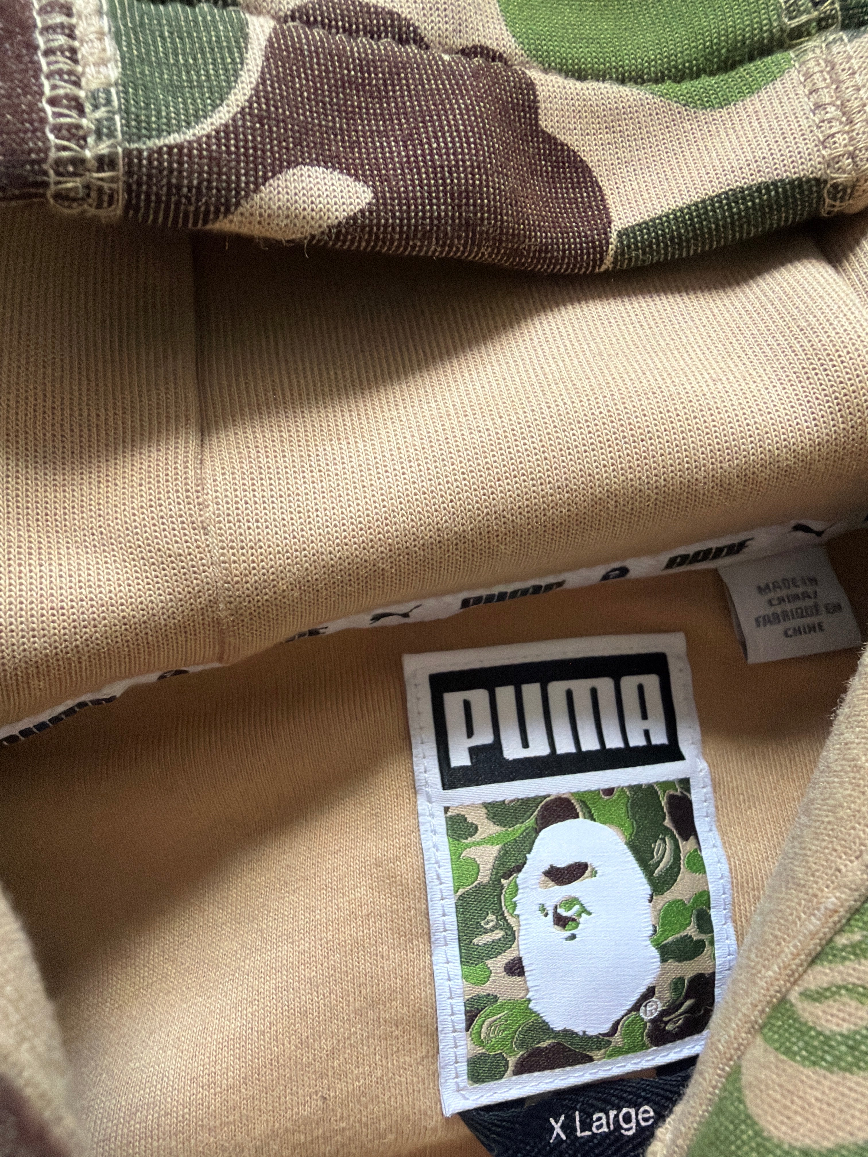 A Bathing Ape x Puma ABC Camo Hoodie
