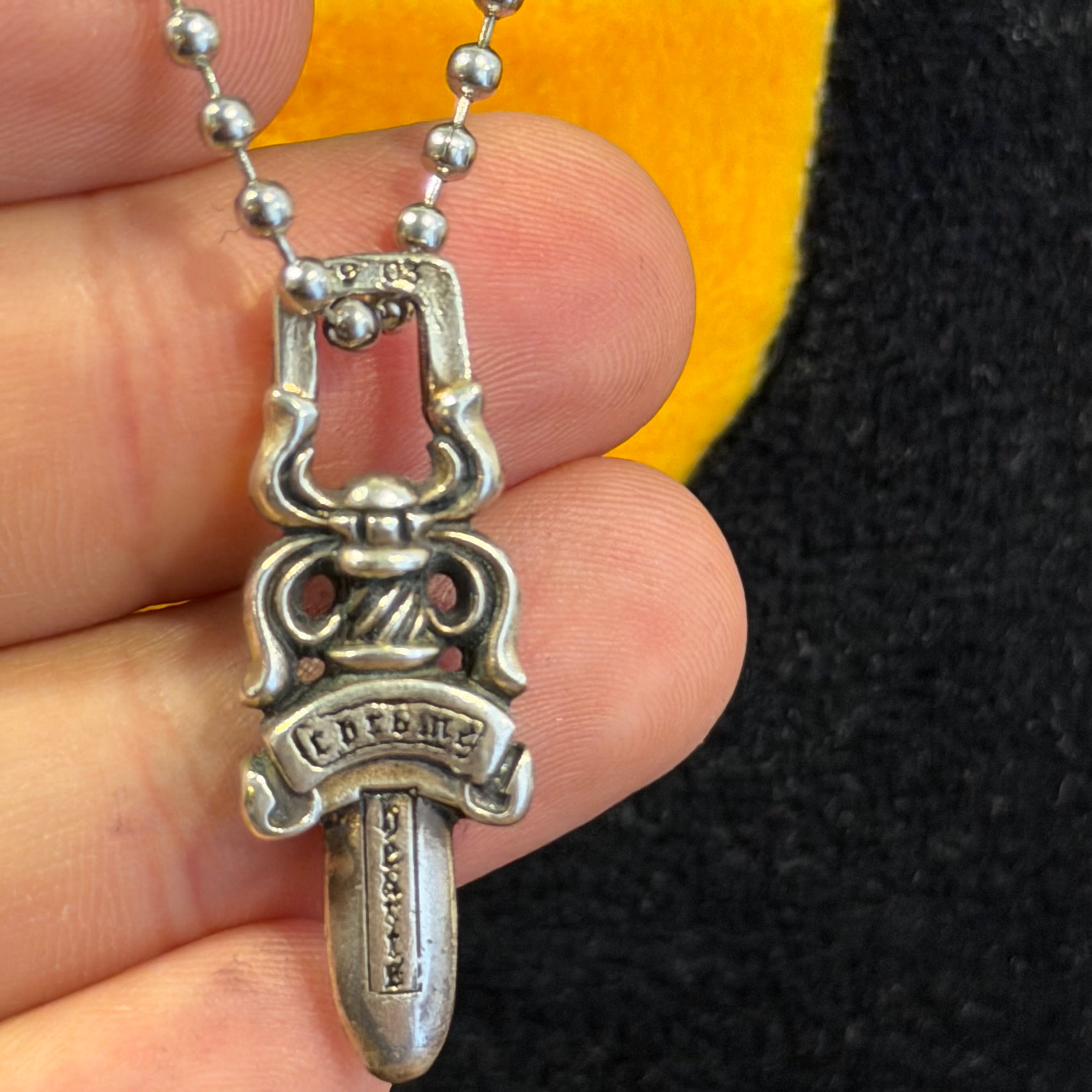 Chrome Hearts Zipper Dagger Necklace “Silver”