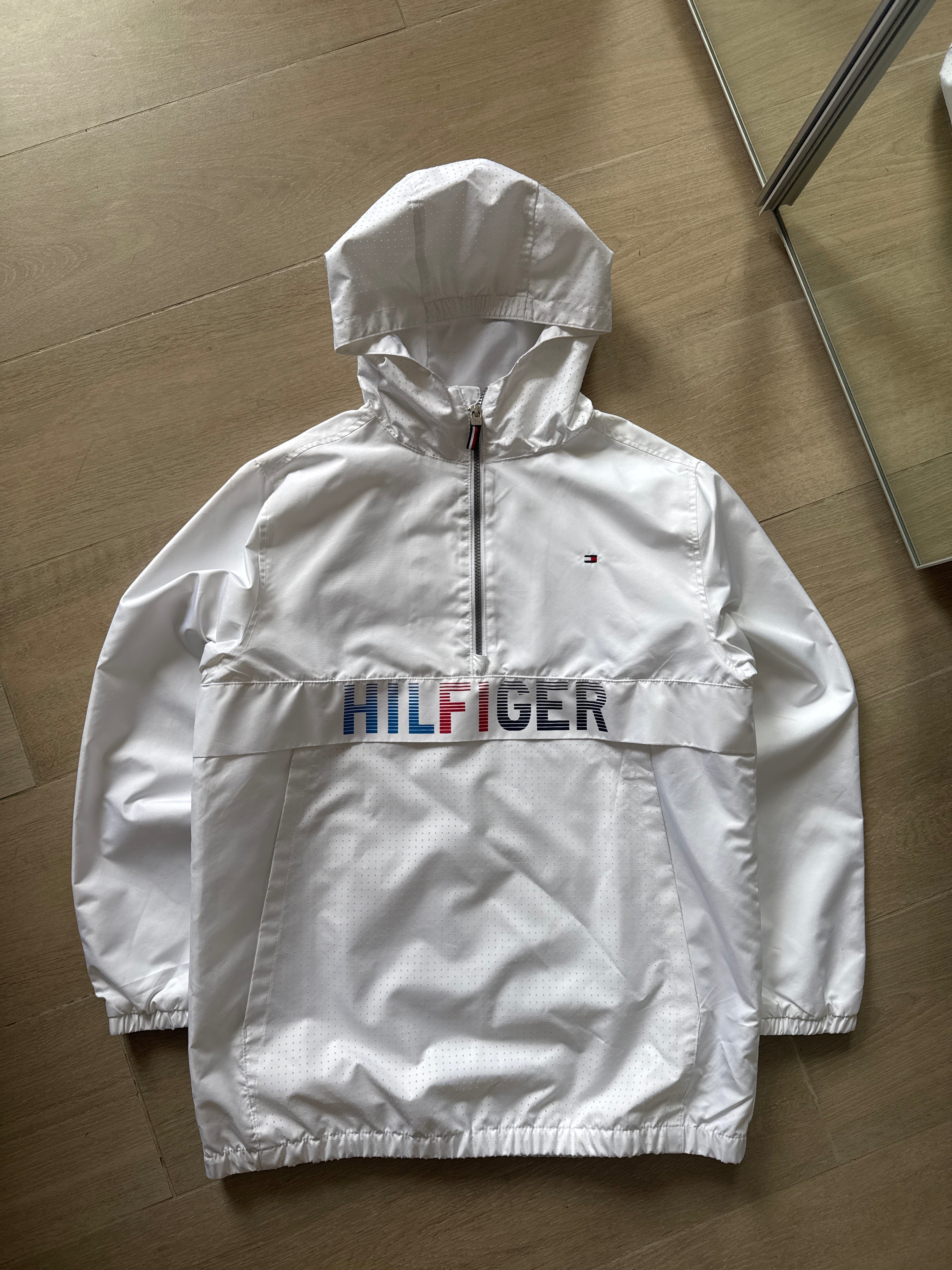 Tommy Hilfiger Boys 8-20 Bright White Half Zip Jacket
