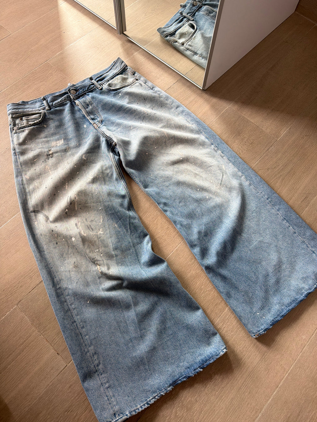 Acne Studios Wide Leg Painter Jeans “Blue”