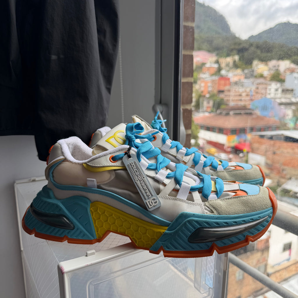 Dolce & Gabanna Airmaster Blue/White Sneakers