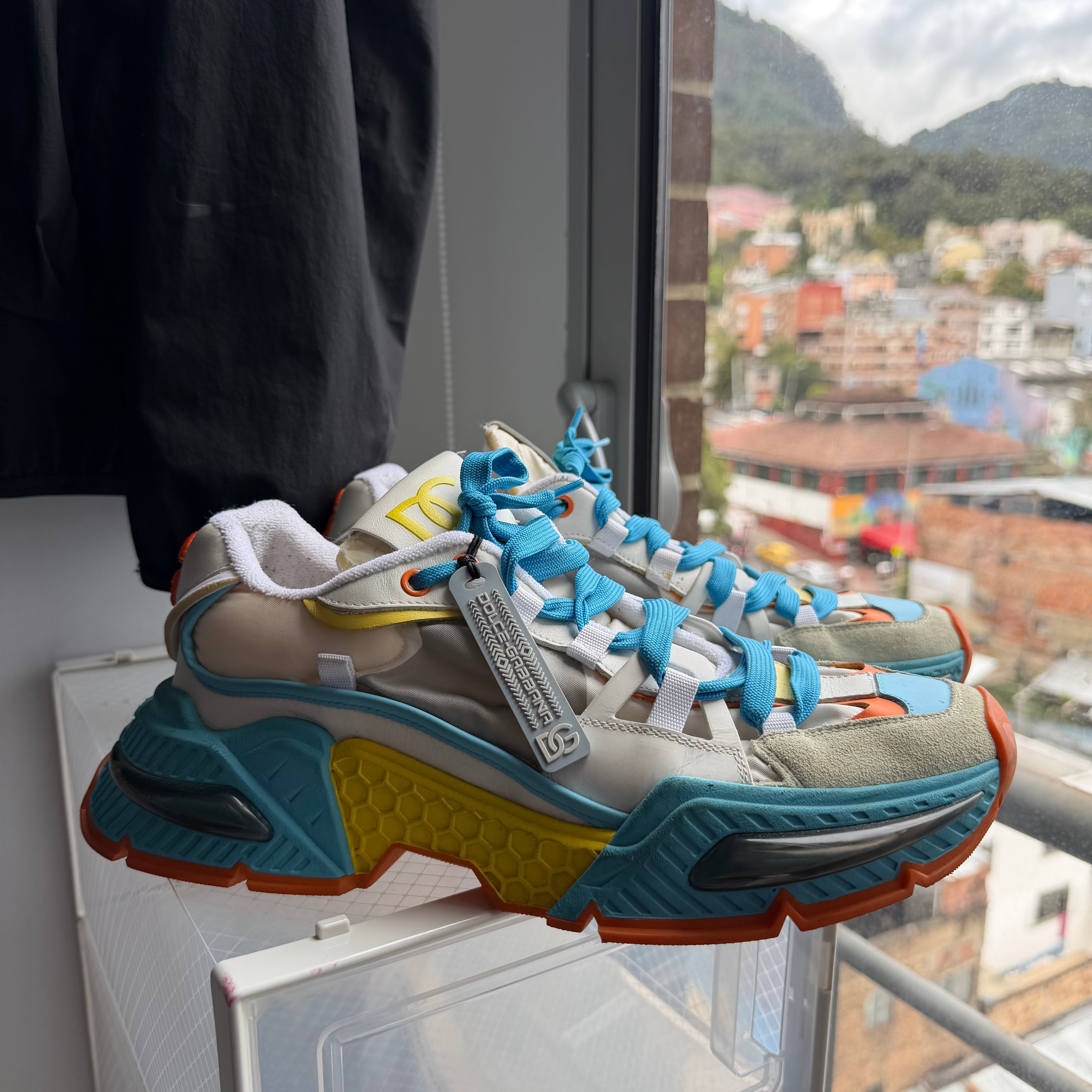 Dolce & Gabanna Airmaster Blue/White Sneakers