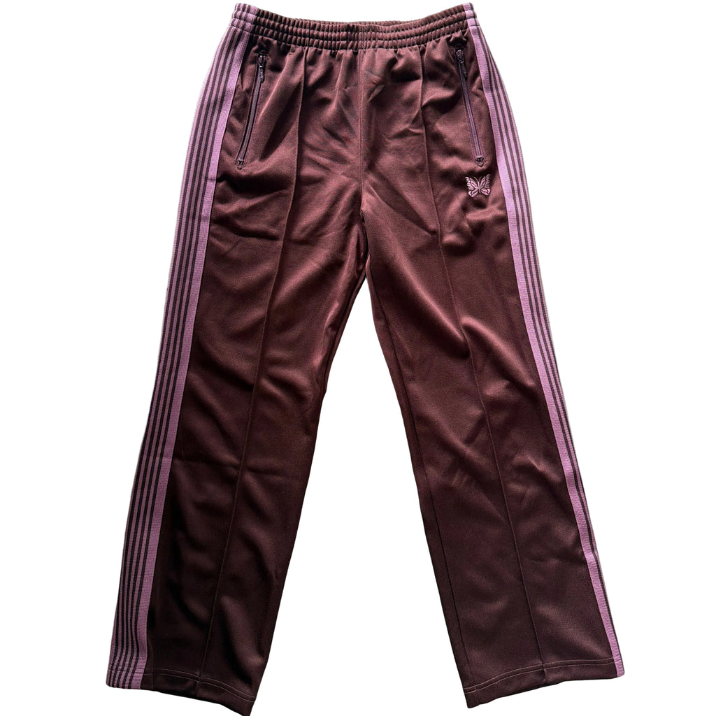Needles Japan Classic Straight Track Pants Maroon/Pink