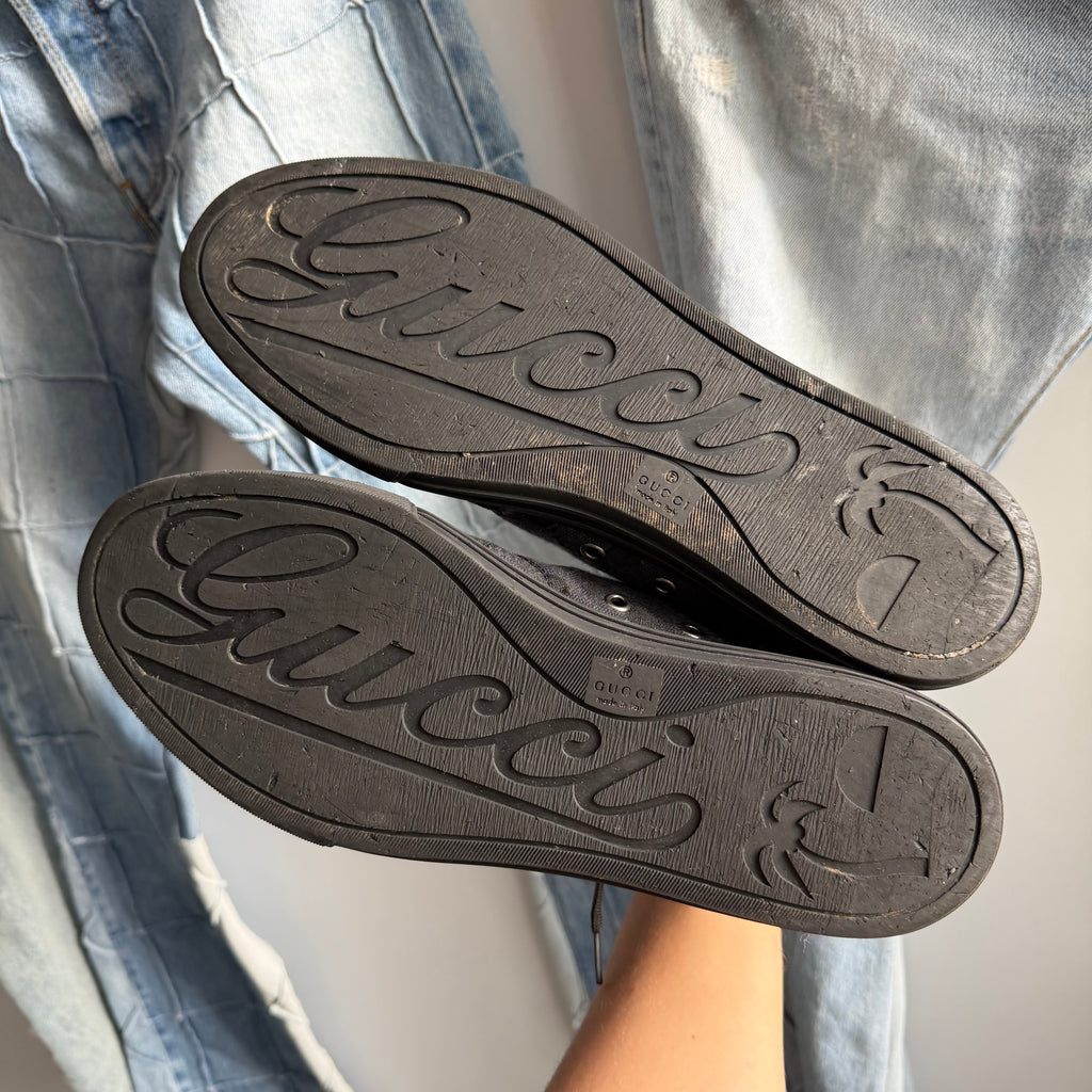 Gucci GG High Lead Black Logo Print (10.5US)